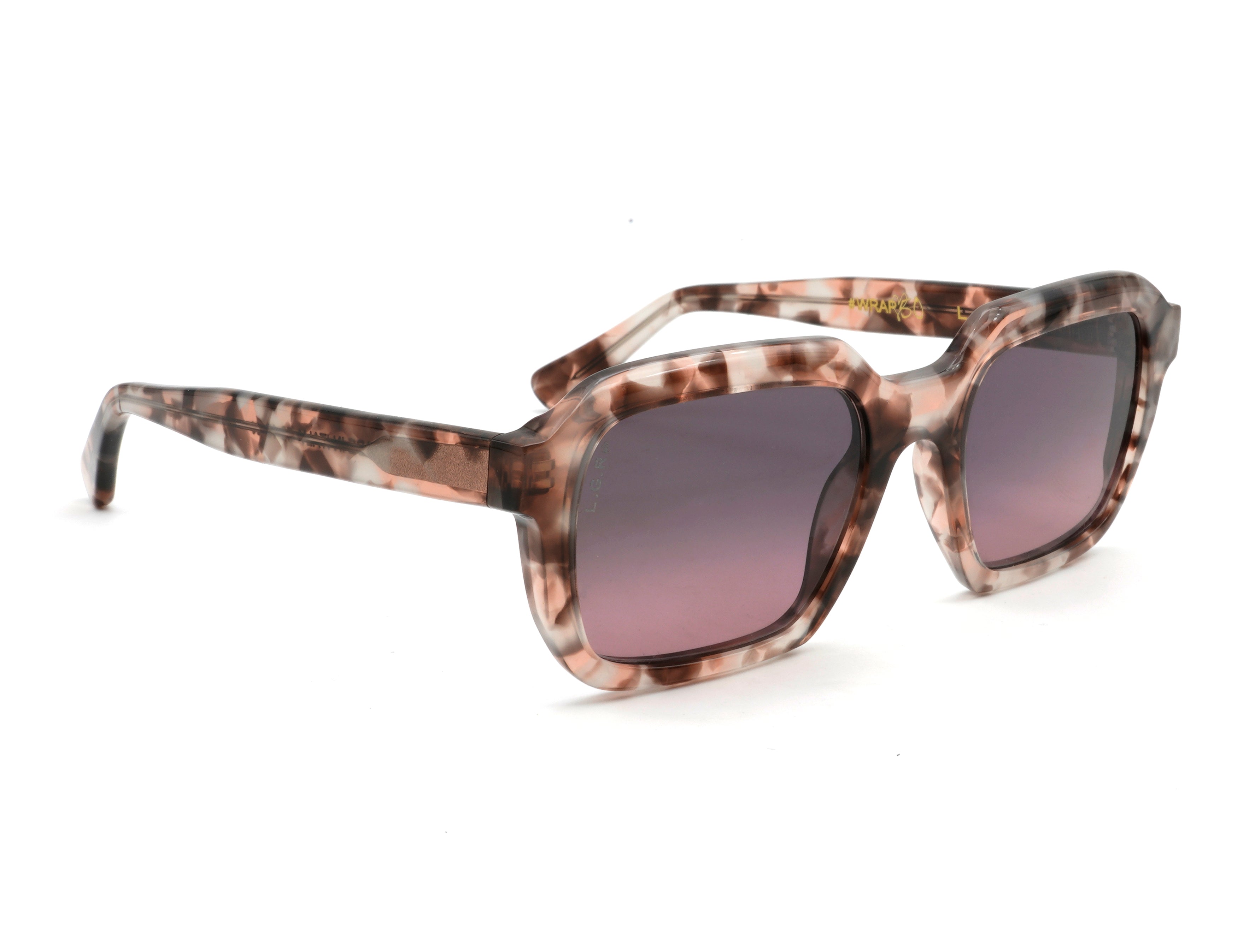 X L.G.R Raffaello Sunglasses In Havana Pink