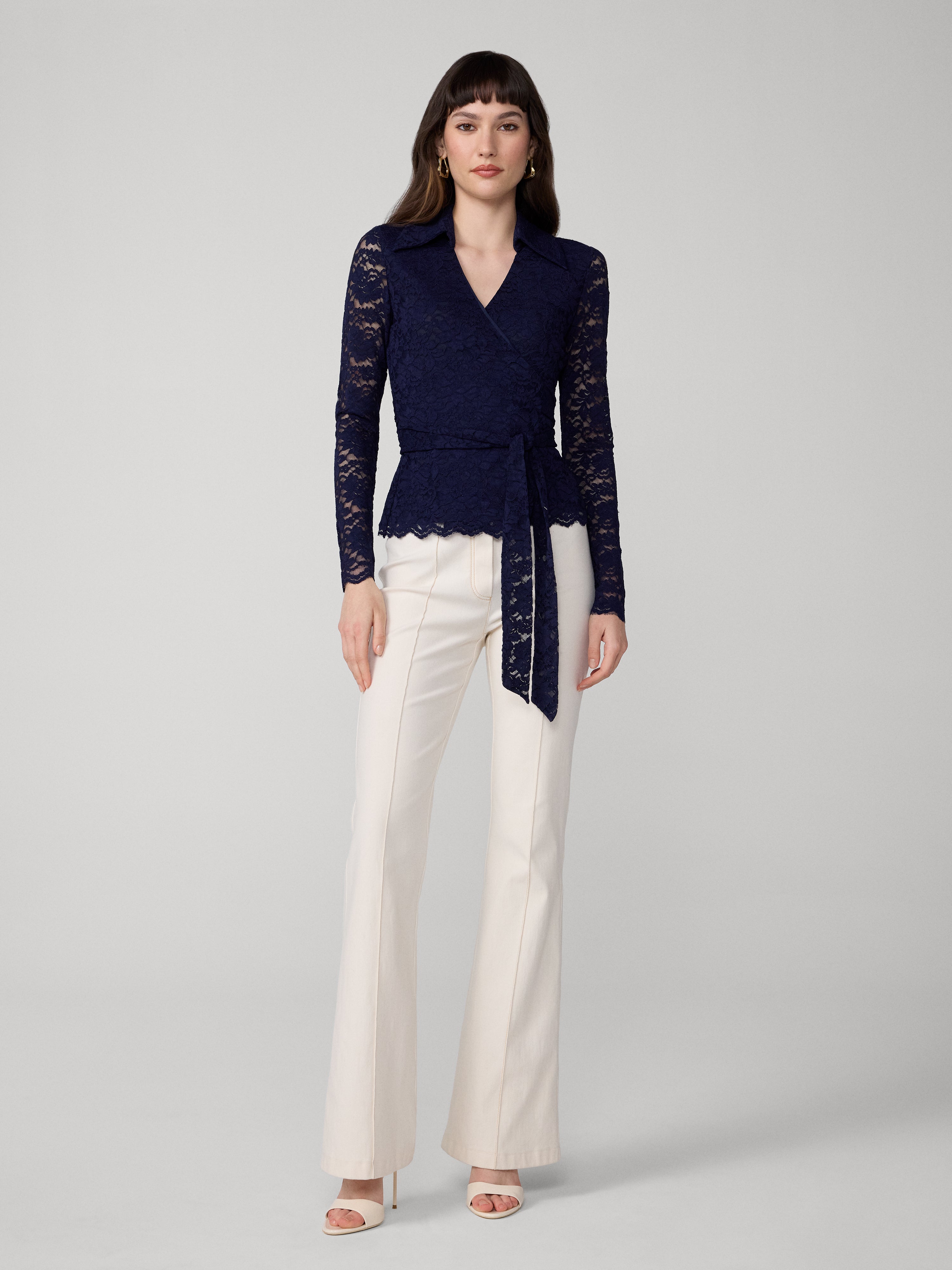 PERFECT WRAP LACE TOP
