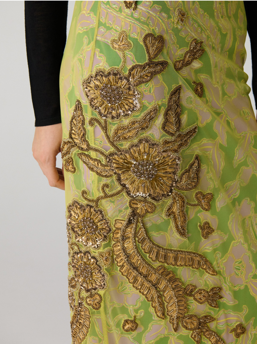 Gramercy Mesh Embroidered Skirt