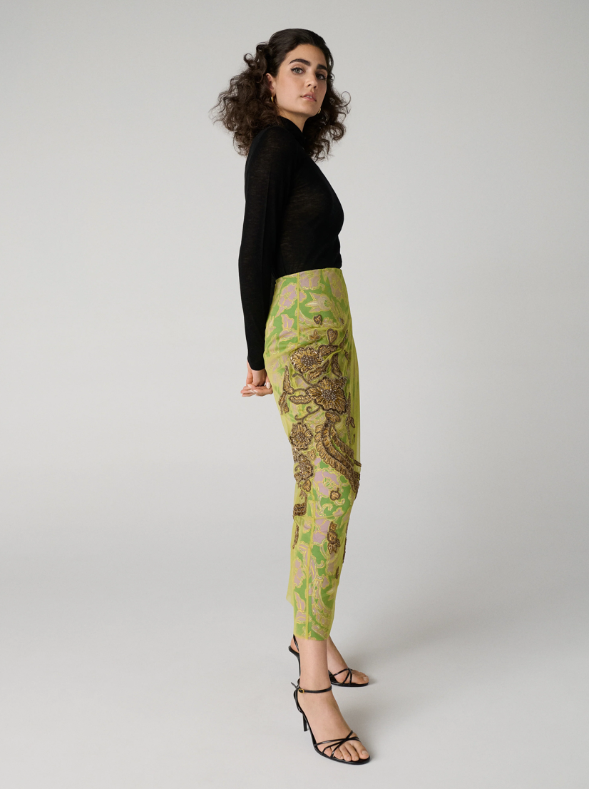 Gramercy Mesh Embroidered Skirt