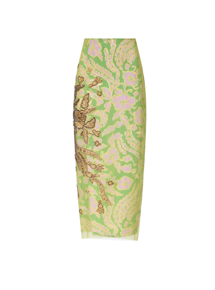 Gramercy Mesh Embroidered Skirt