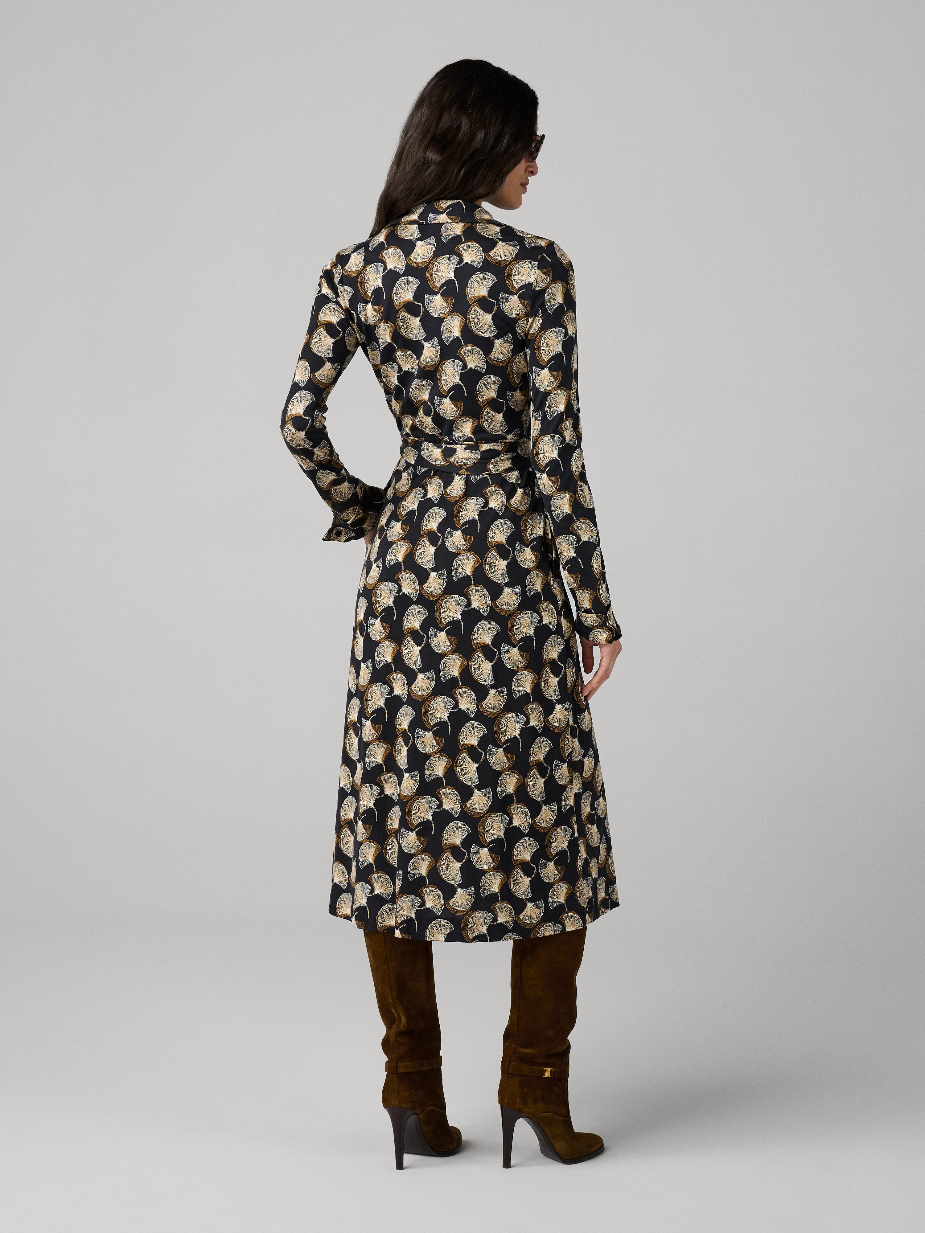 OG SILK JERSEY WRAP DRESS