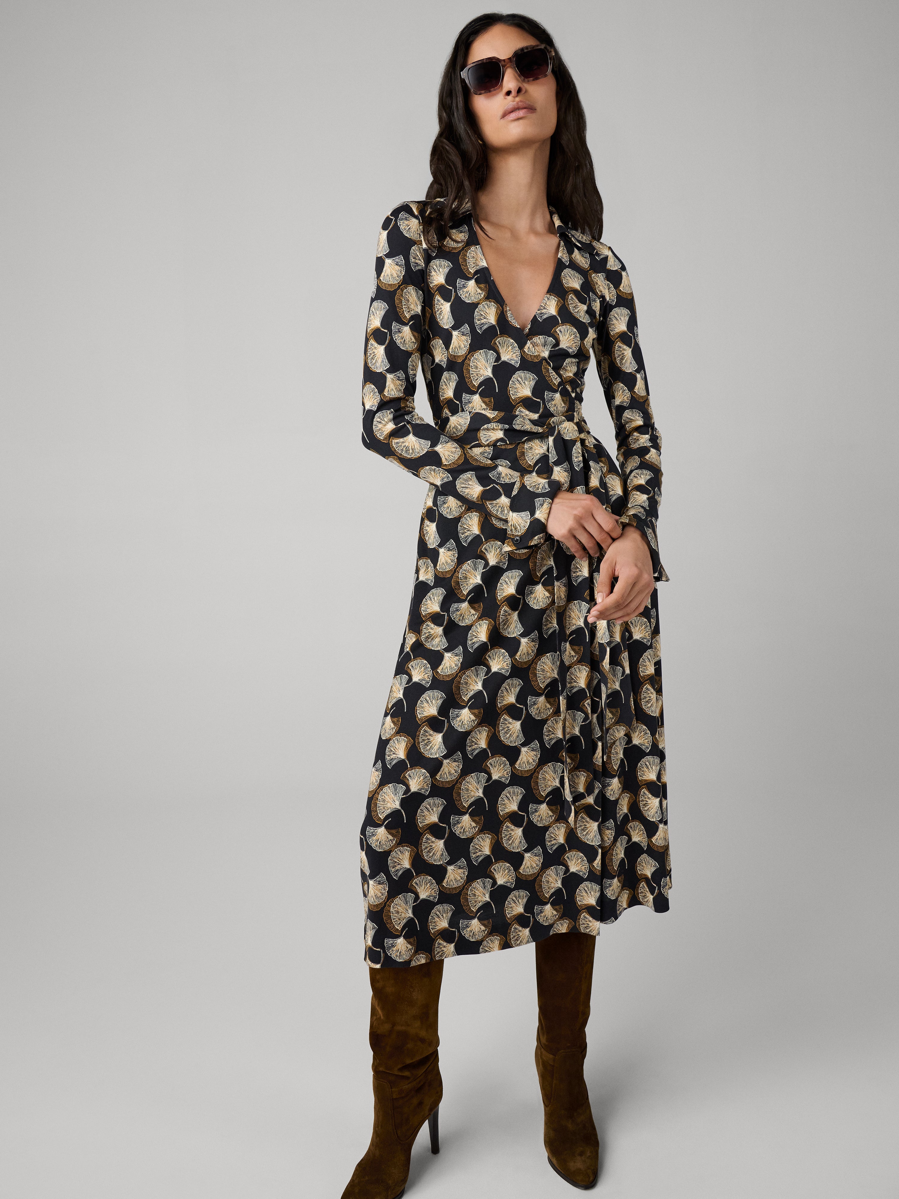 OG SILK JERSEY WRAP DRESS