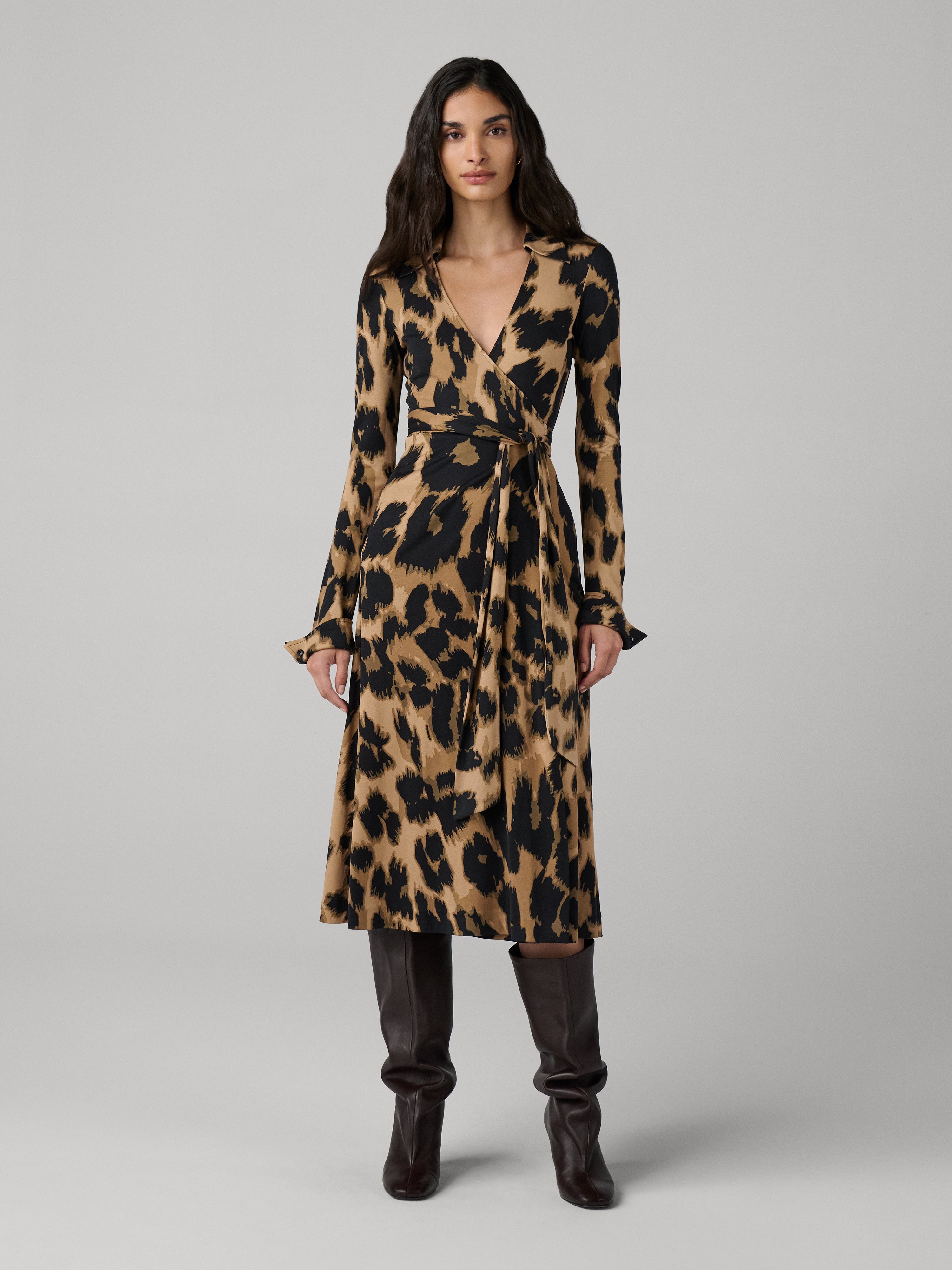 OG SILK JERSEY WRAP DRESS