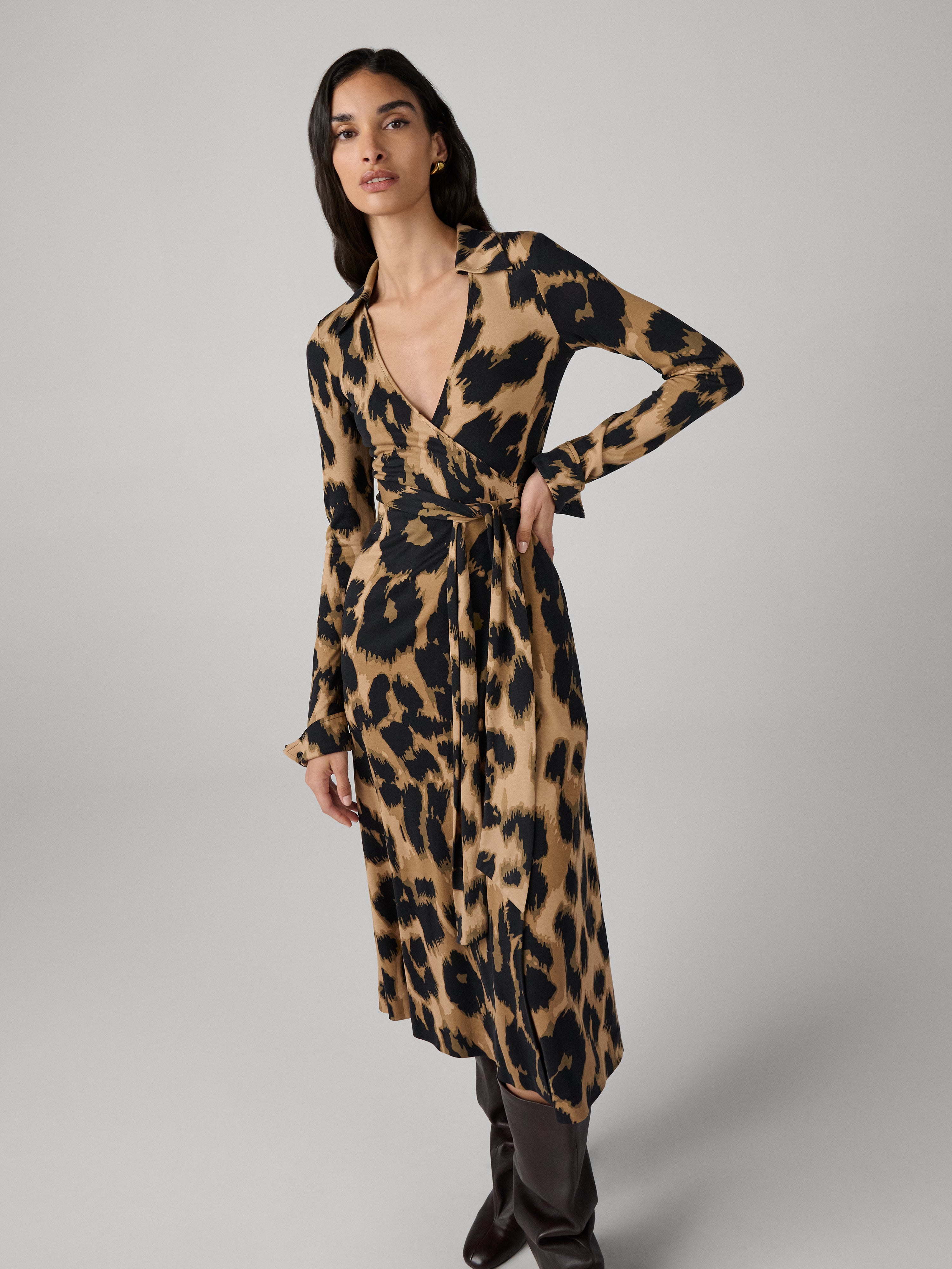OG SILK JERSEY WRAP DRESS