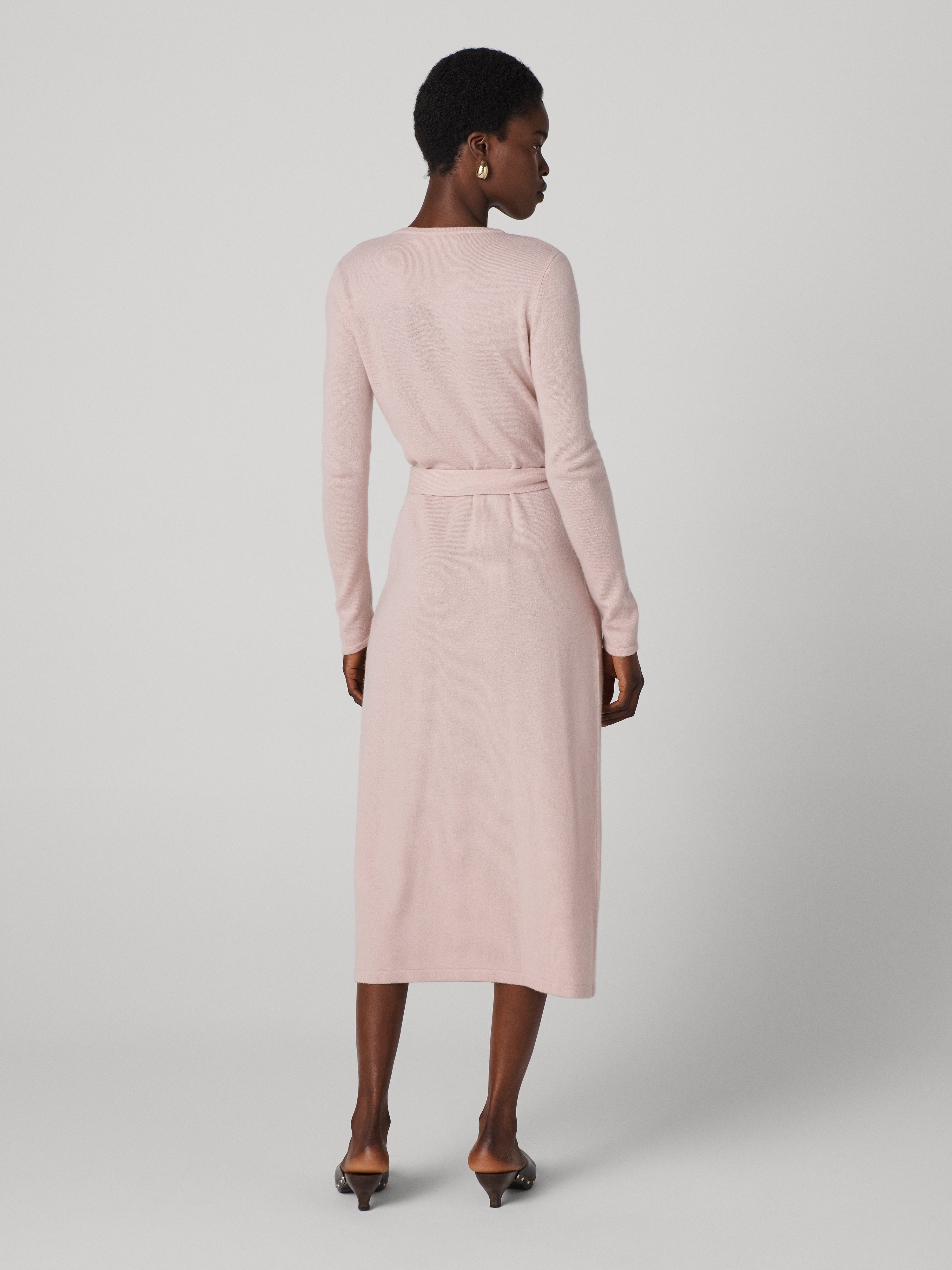 Astrid Wool-Cashmere Wrap Dress