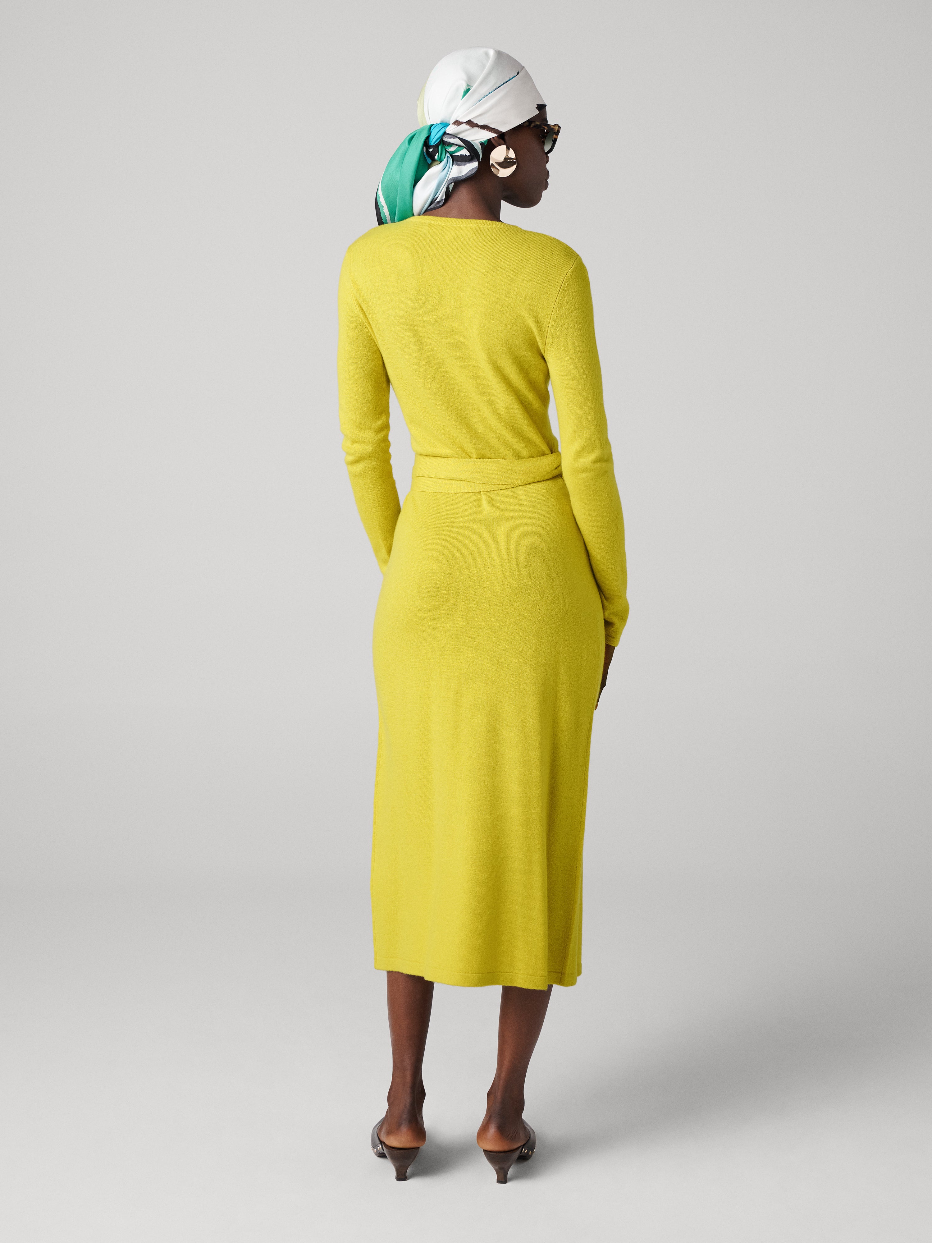Astrid Wool-Cashmere Wrap Dress