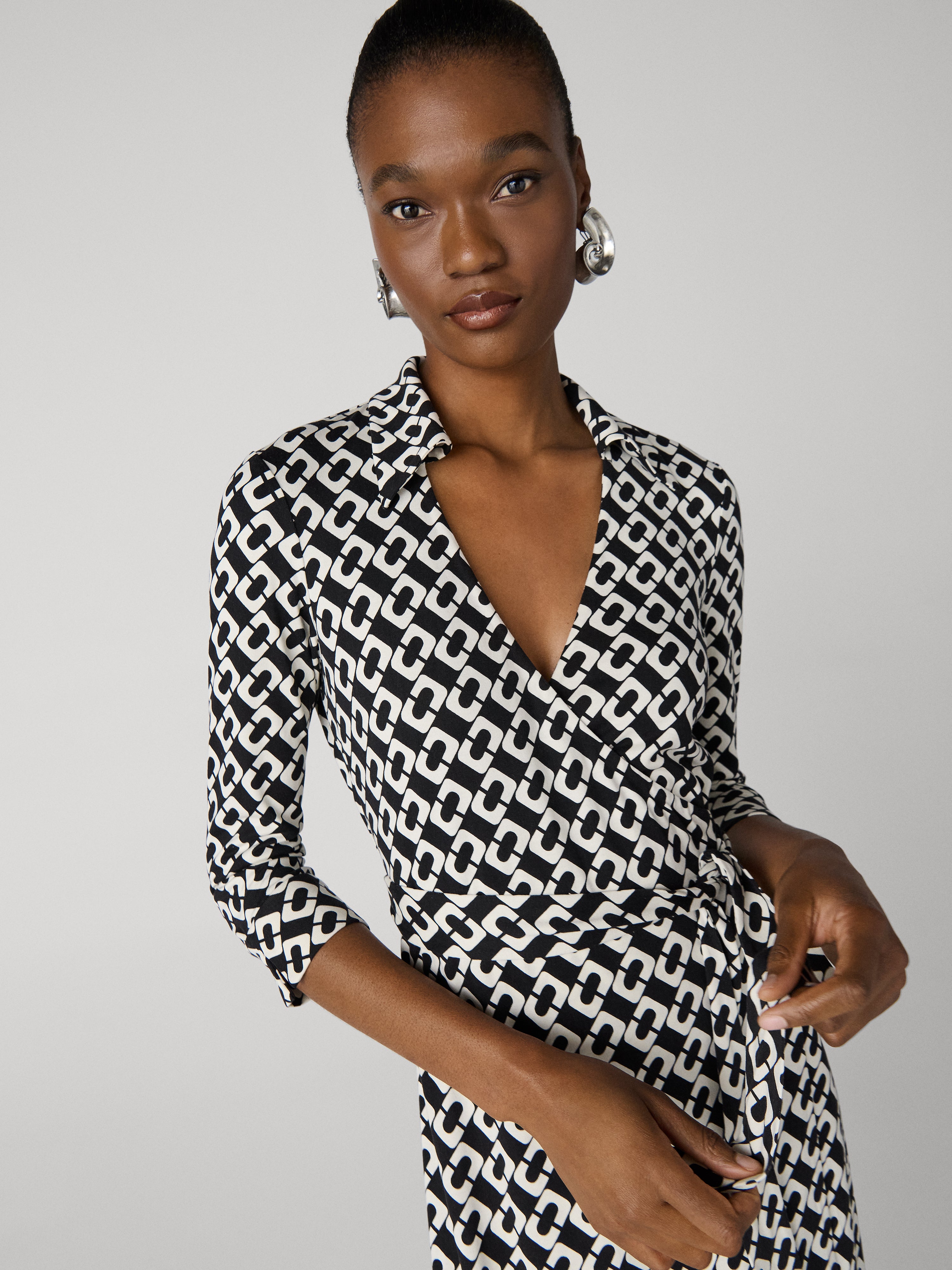 Abigail Silk Jersey Maxi Wrap Dress