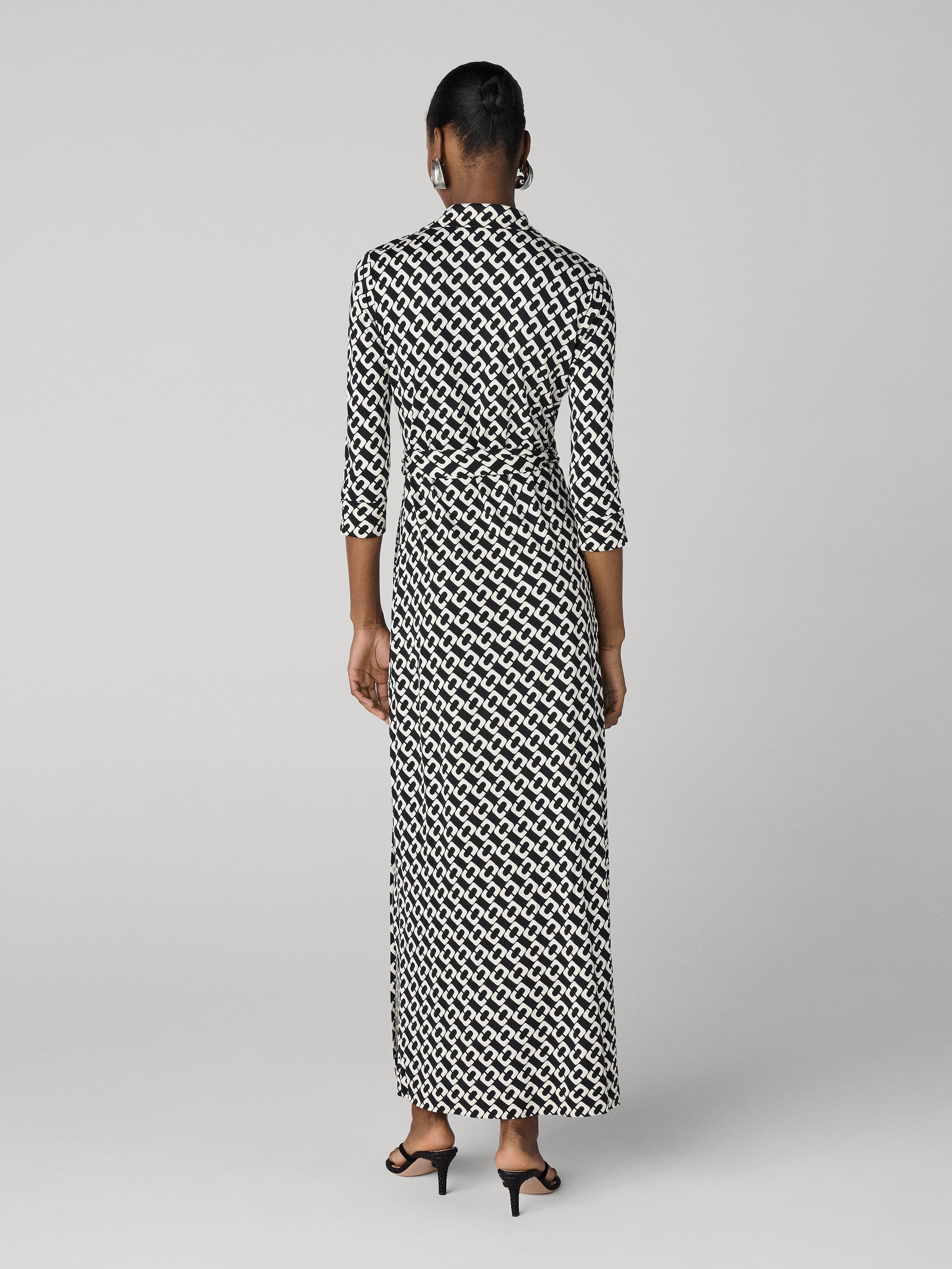 Abigail Silk Jersey Maxi Wrap Dress