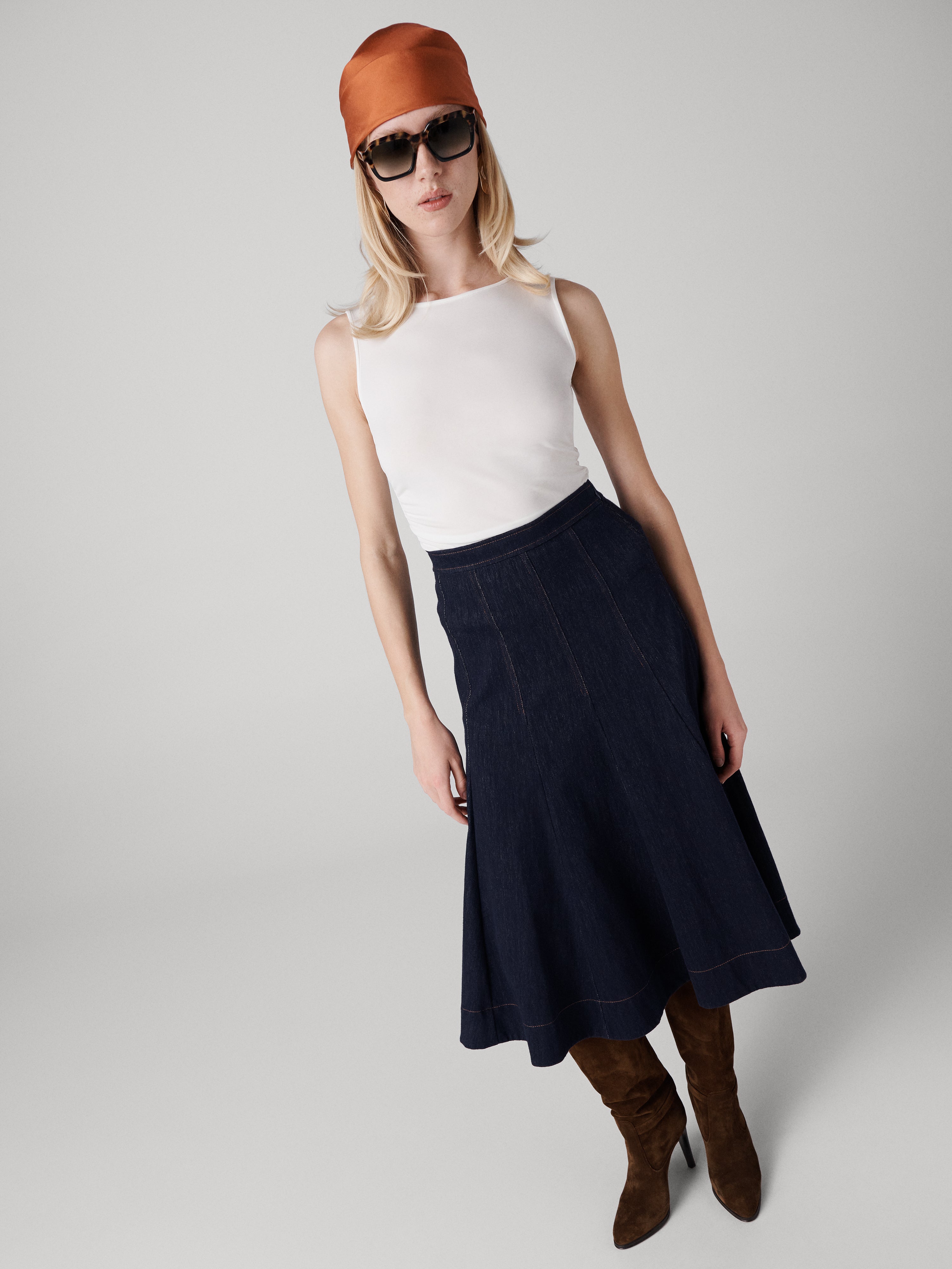 BROOKE DENIM SKIRT