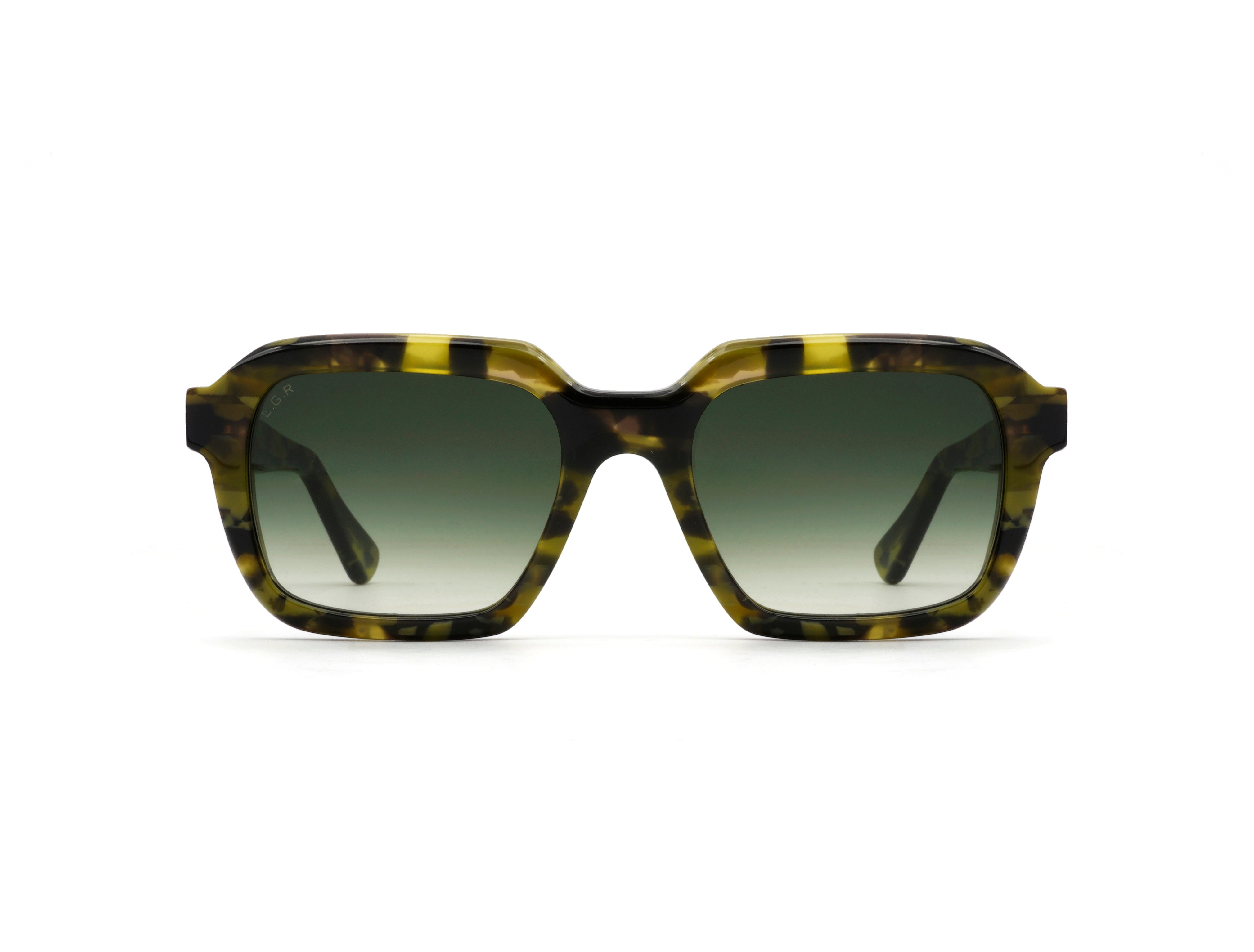 X L.G.R Raffaello Sunglasses In Havana Green