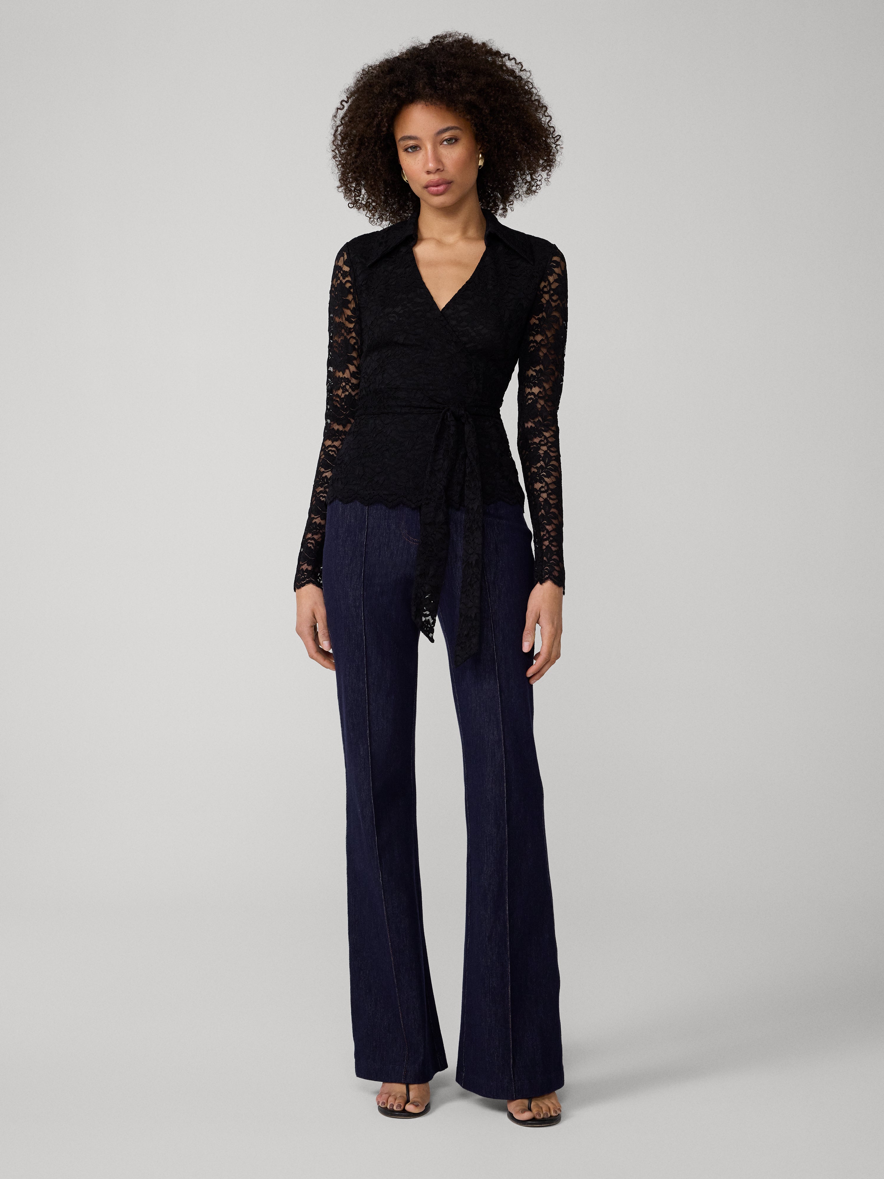 PERFECT WRAP LACE TOP