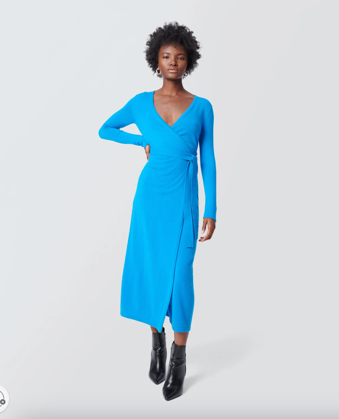 Astrid Wool-Cashmere Wrap Dress