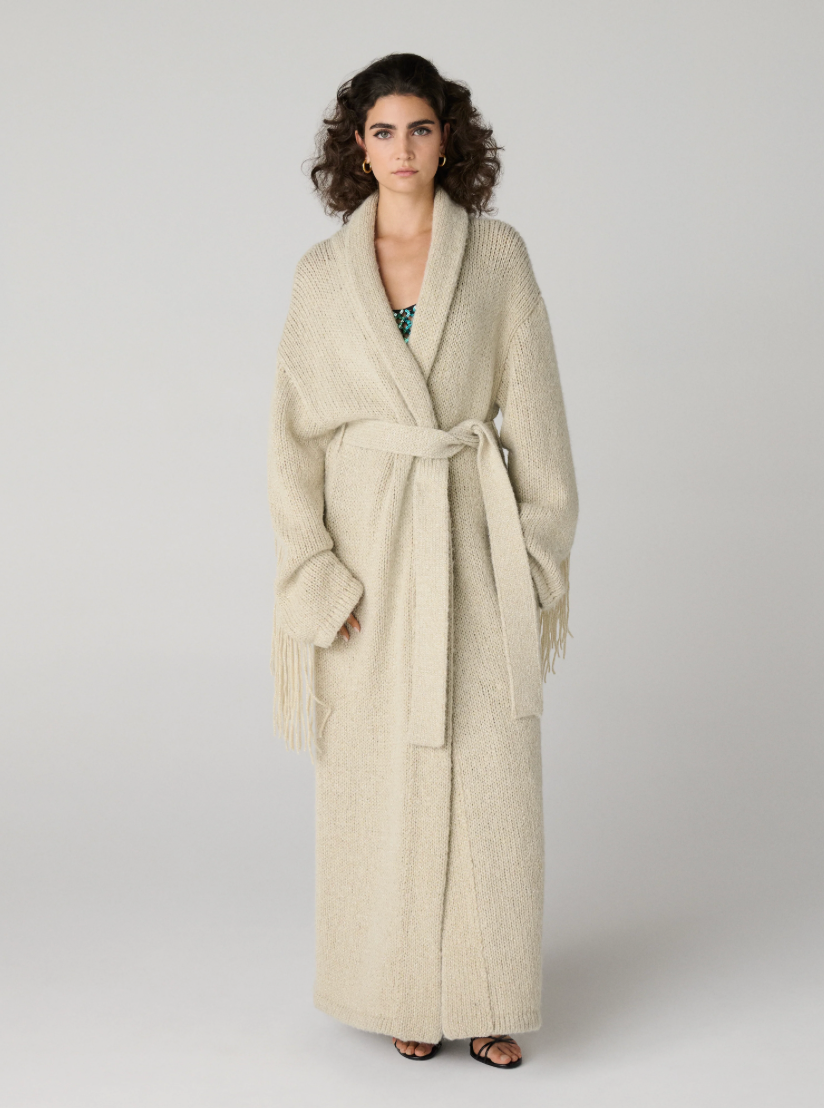 Lanza Alpaca Cardigan Coat