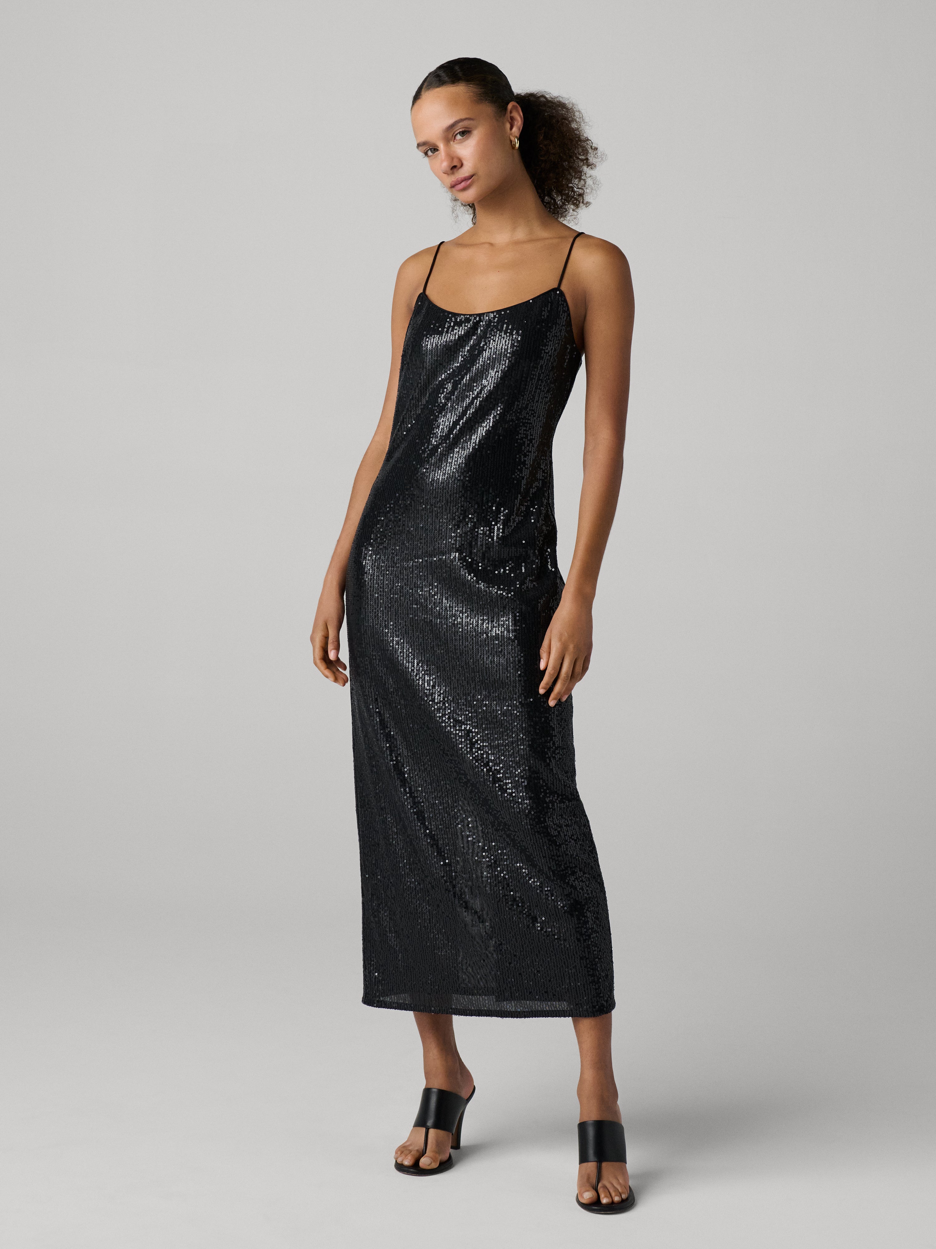 JANE SEQUIN SLIP DRESS