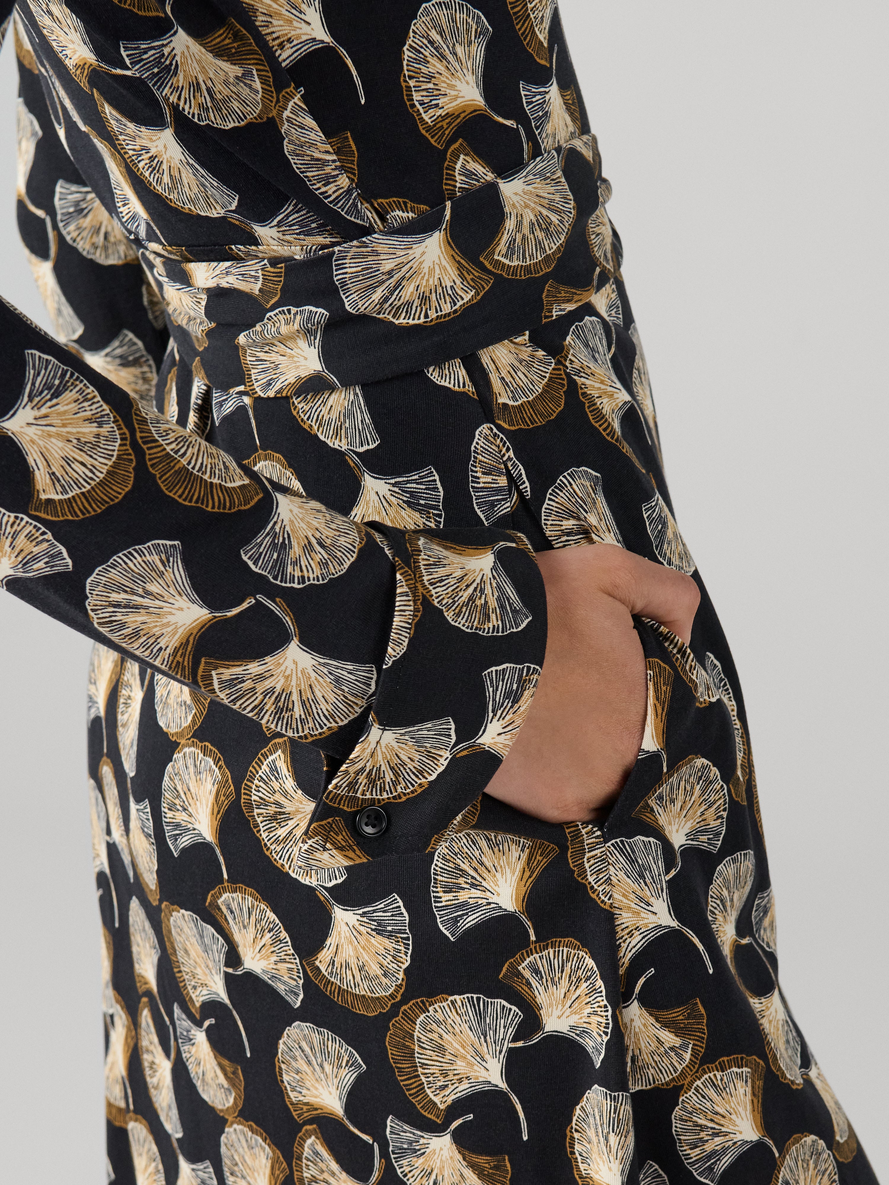 OG SILK JERSEY WRAP DRESS