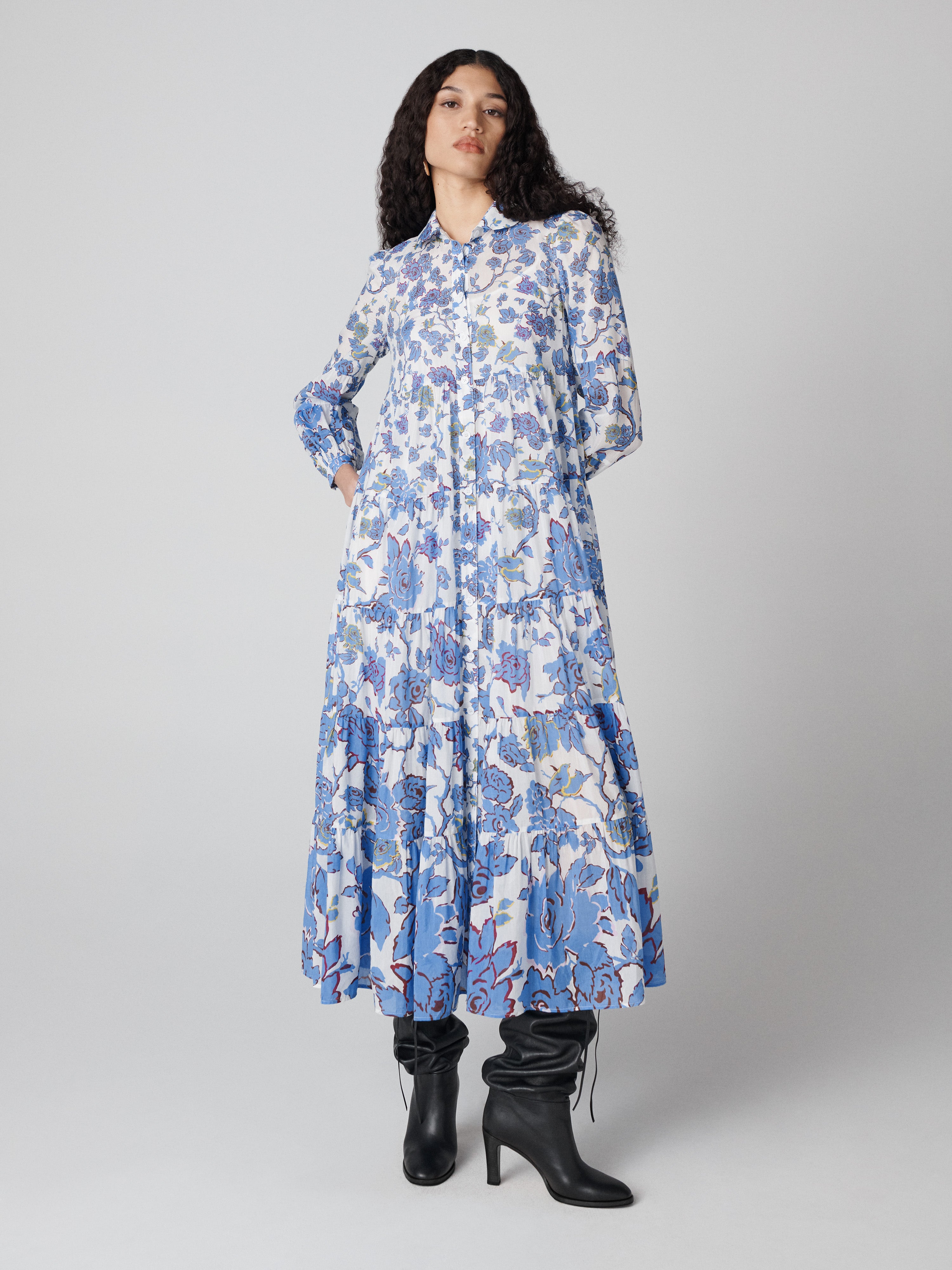 Kiara Cotton Silk Dress