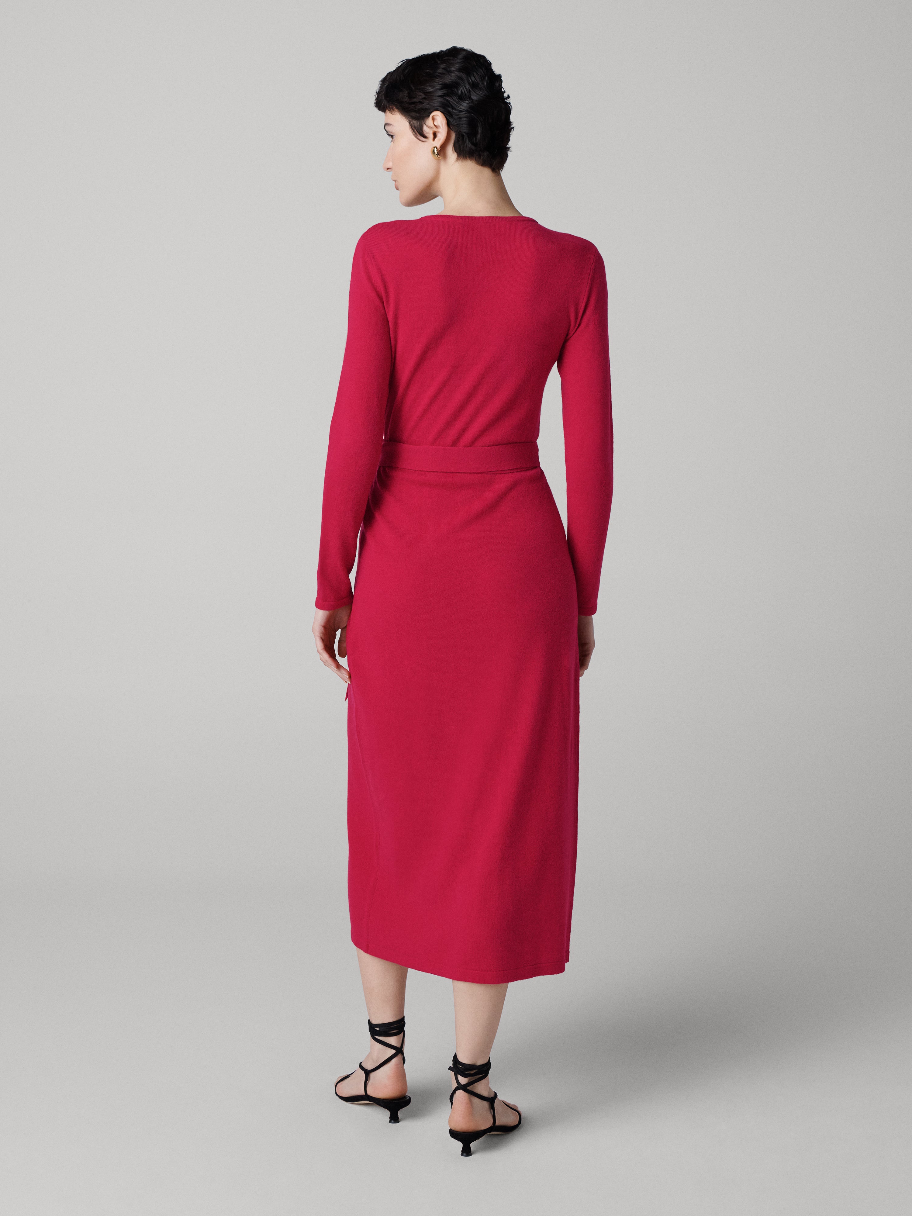Astrid Wool-Cashmere Wrap Dress