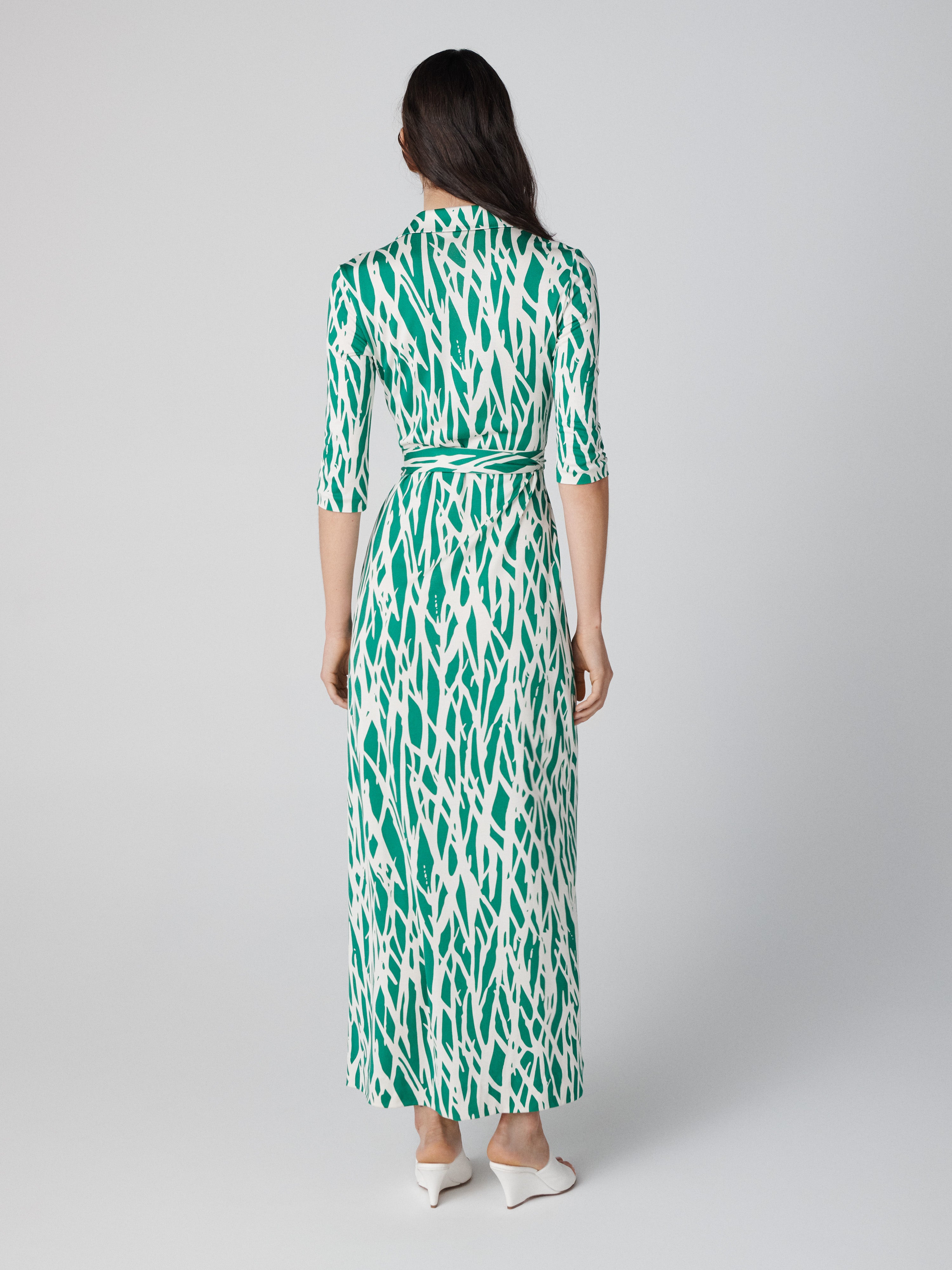 Abigail Silk Jersey Maxi Wrap Dress