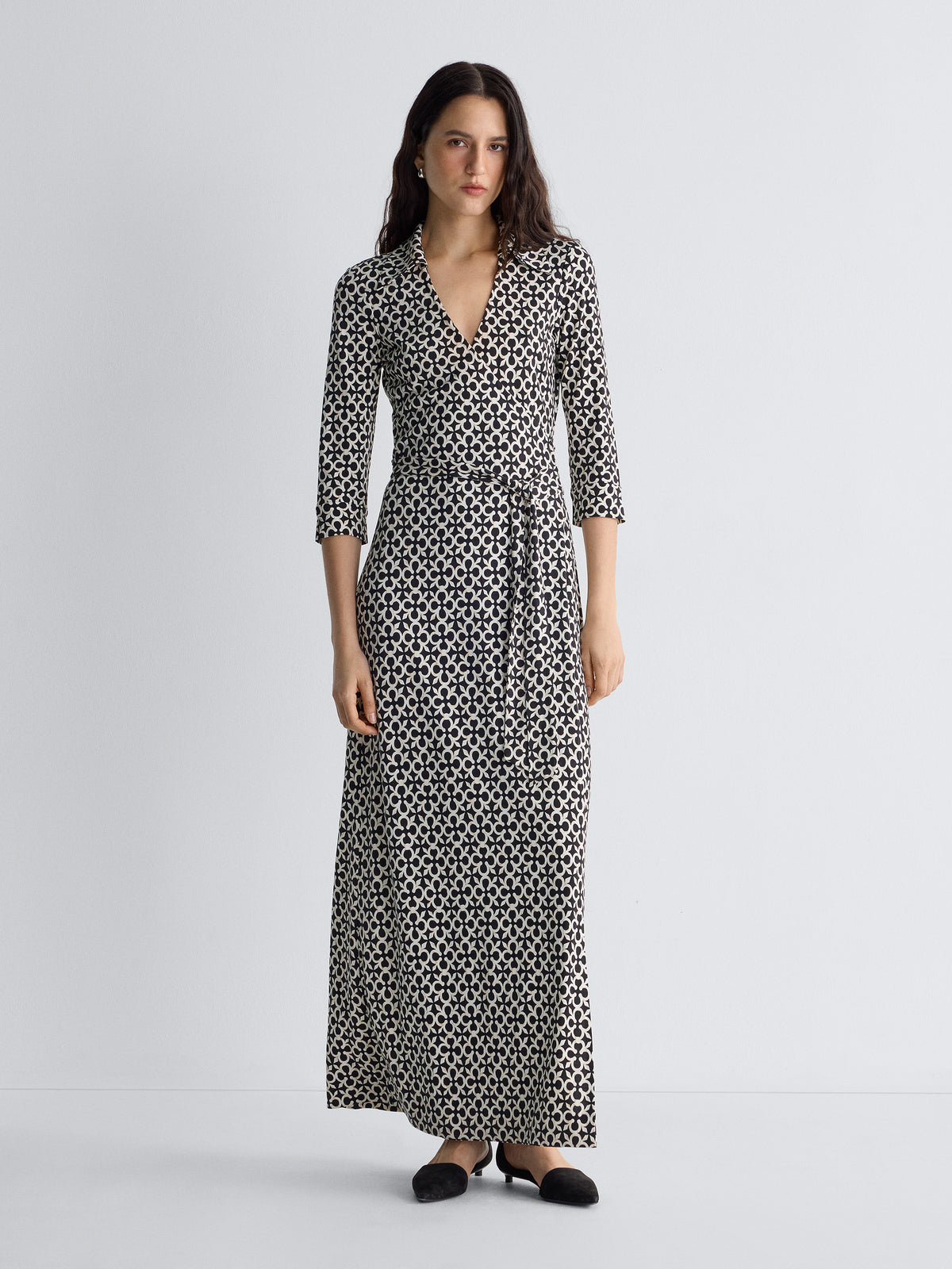 ABIGAIL LONG WRAP dress