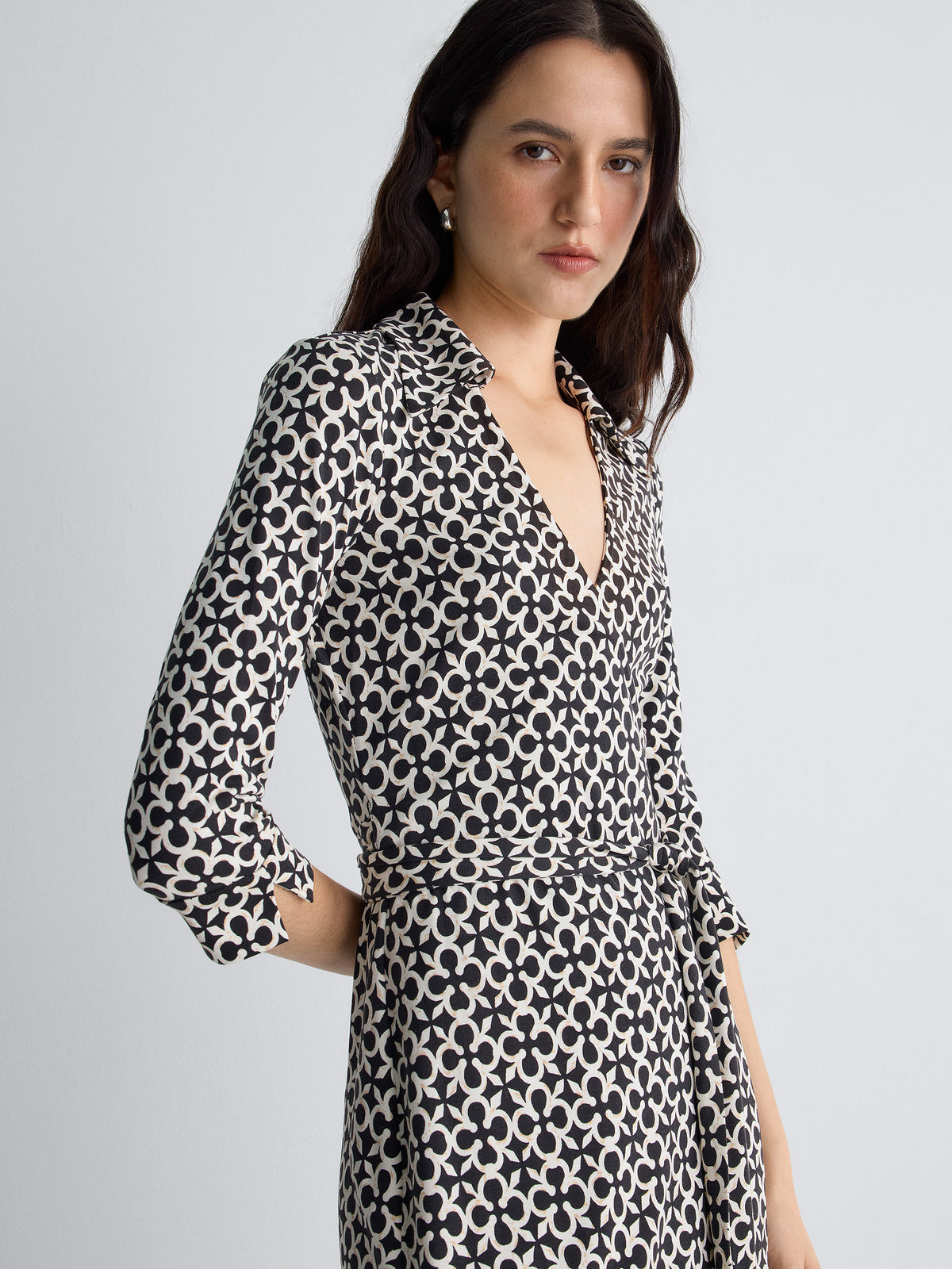 ABIGAIL LONG WRAP dress