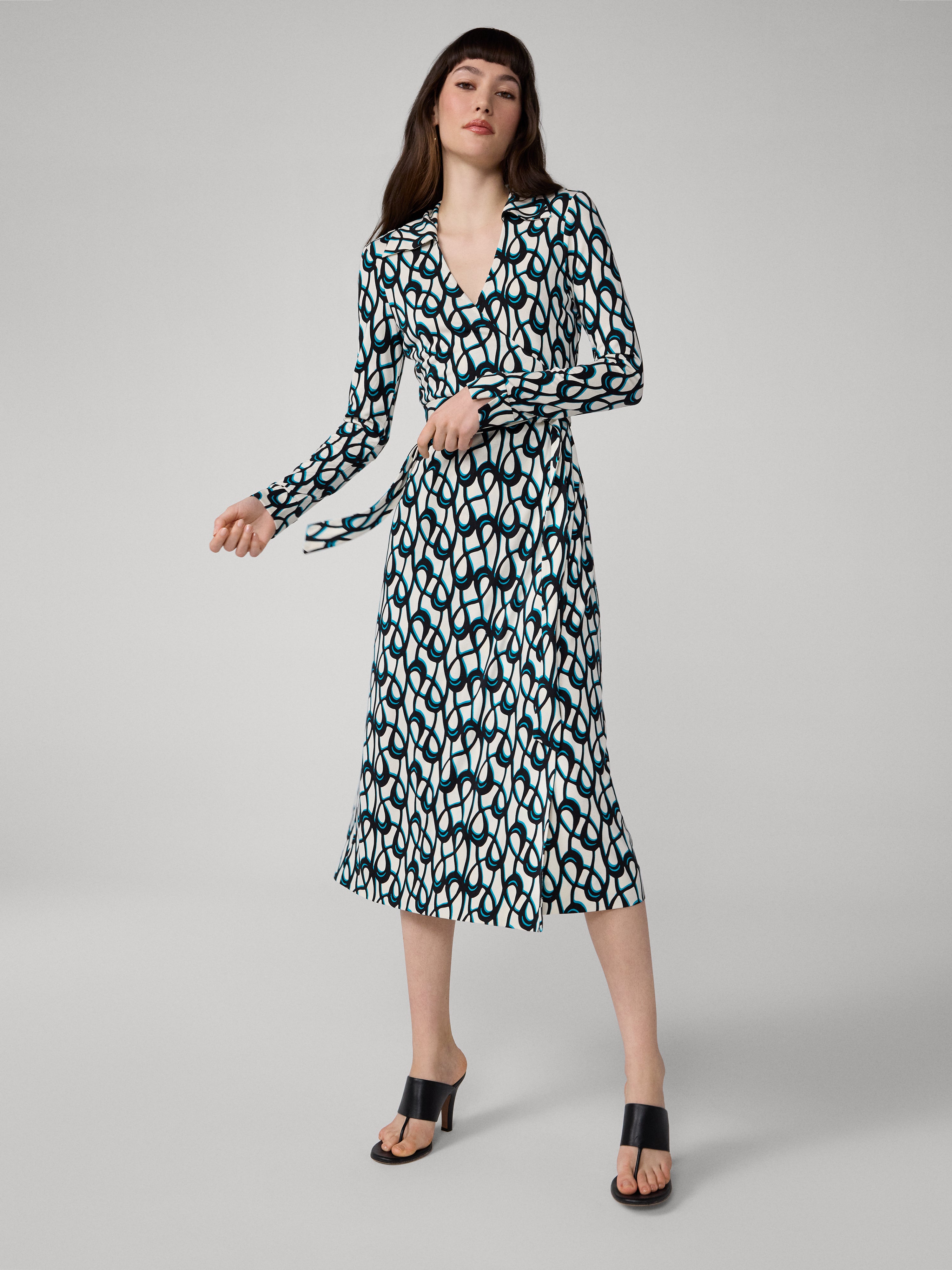 ABIGAIL MIDI WRAP DRESS