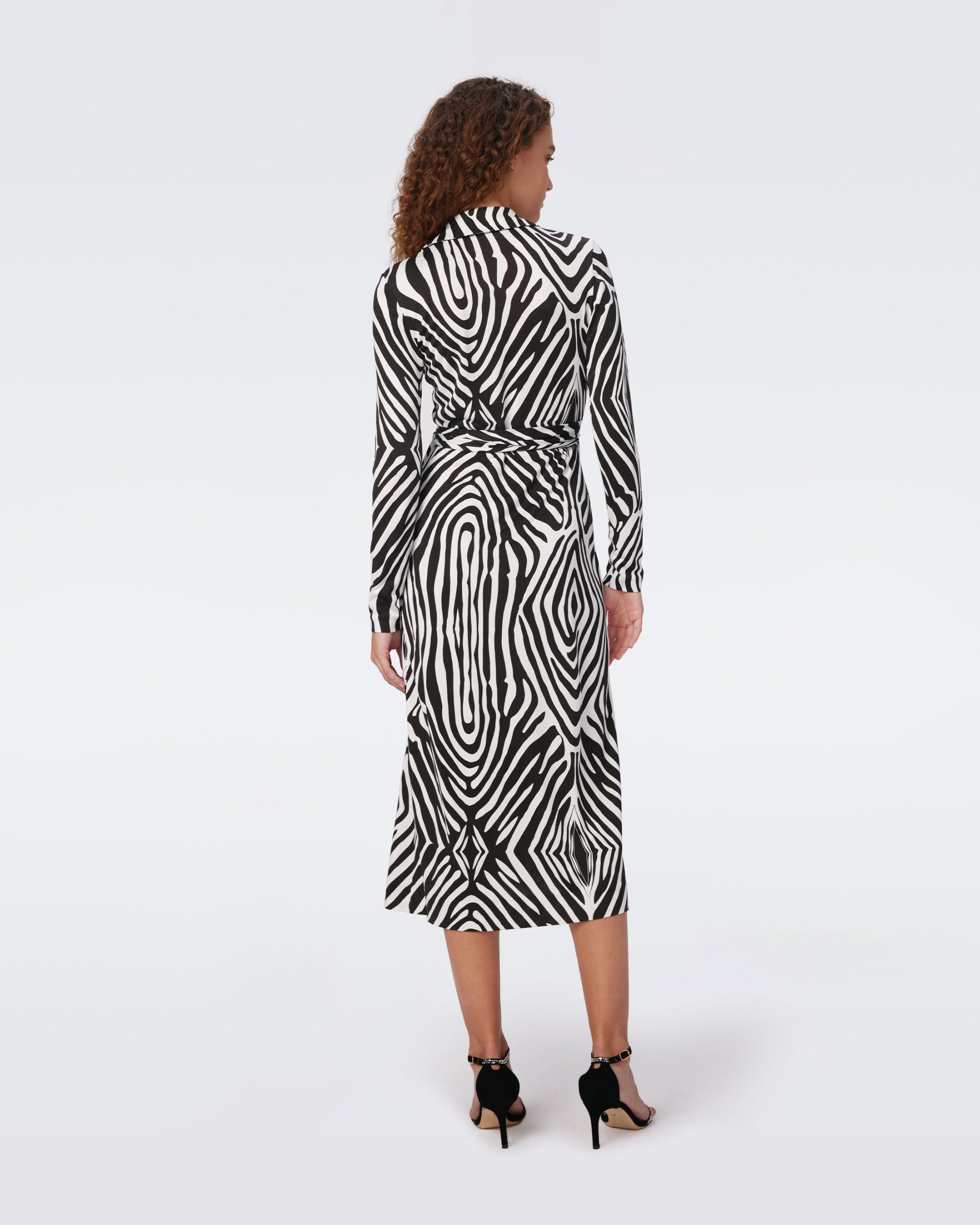 Abigail Silk Jersey Midi Wrap Dress