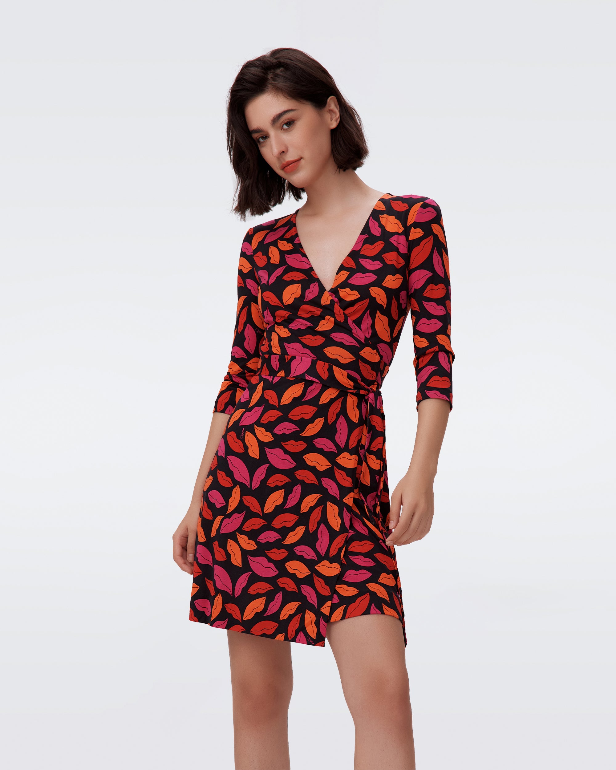 New Julian Silk Jersey Wrap Dress