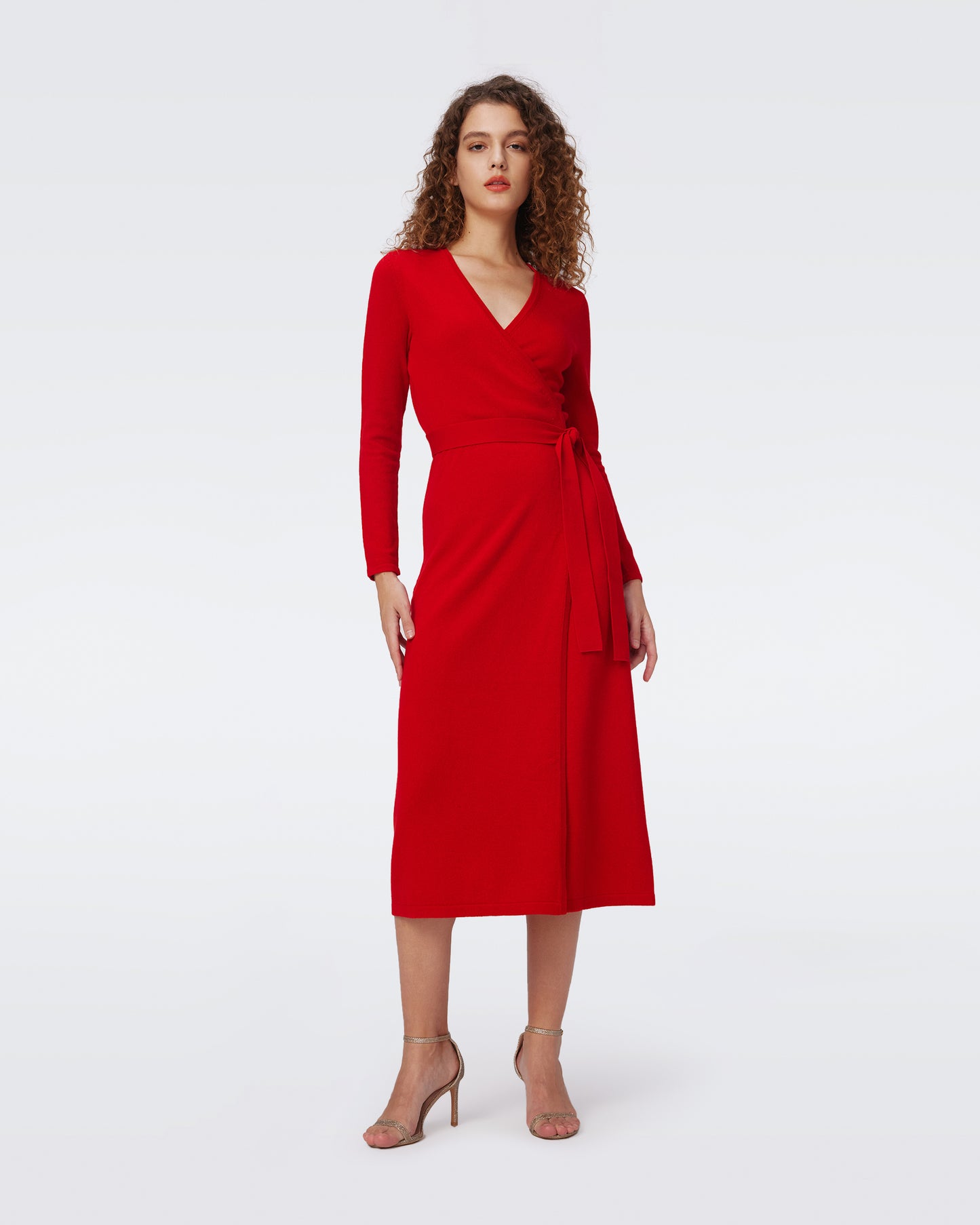 Astrid Wool-Cashmere Wrap Dress