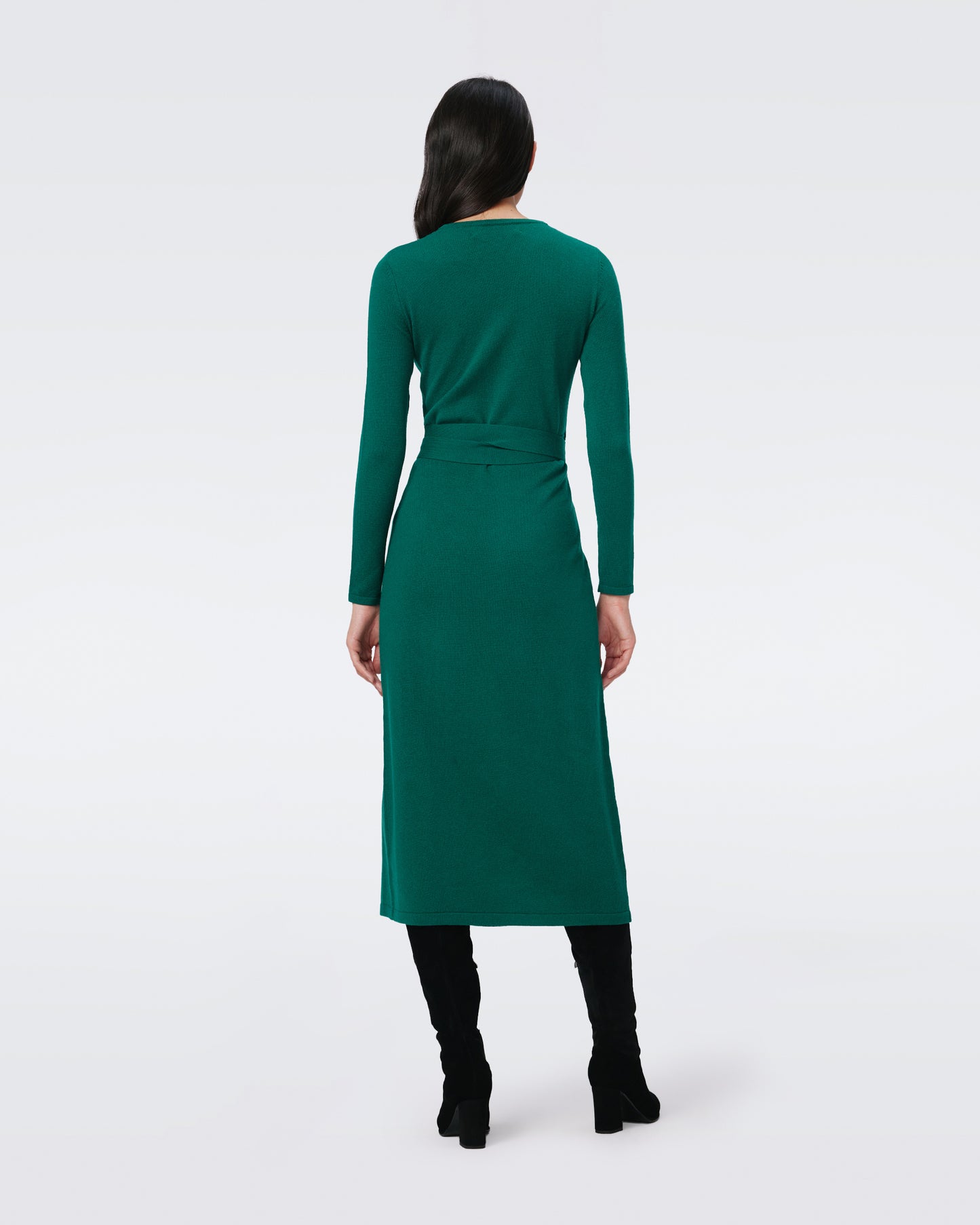 Astrid Wool-Cashmere Wrap Dress