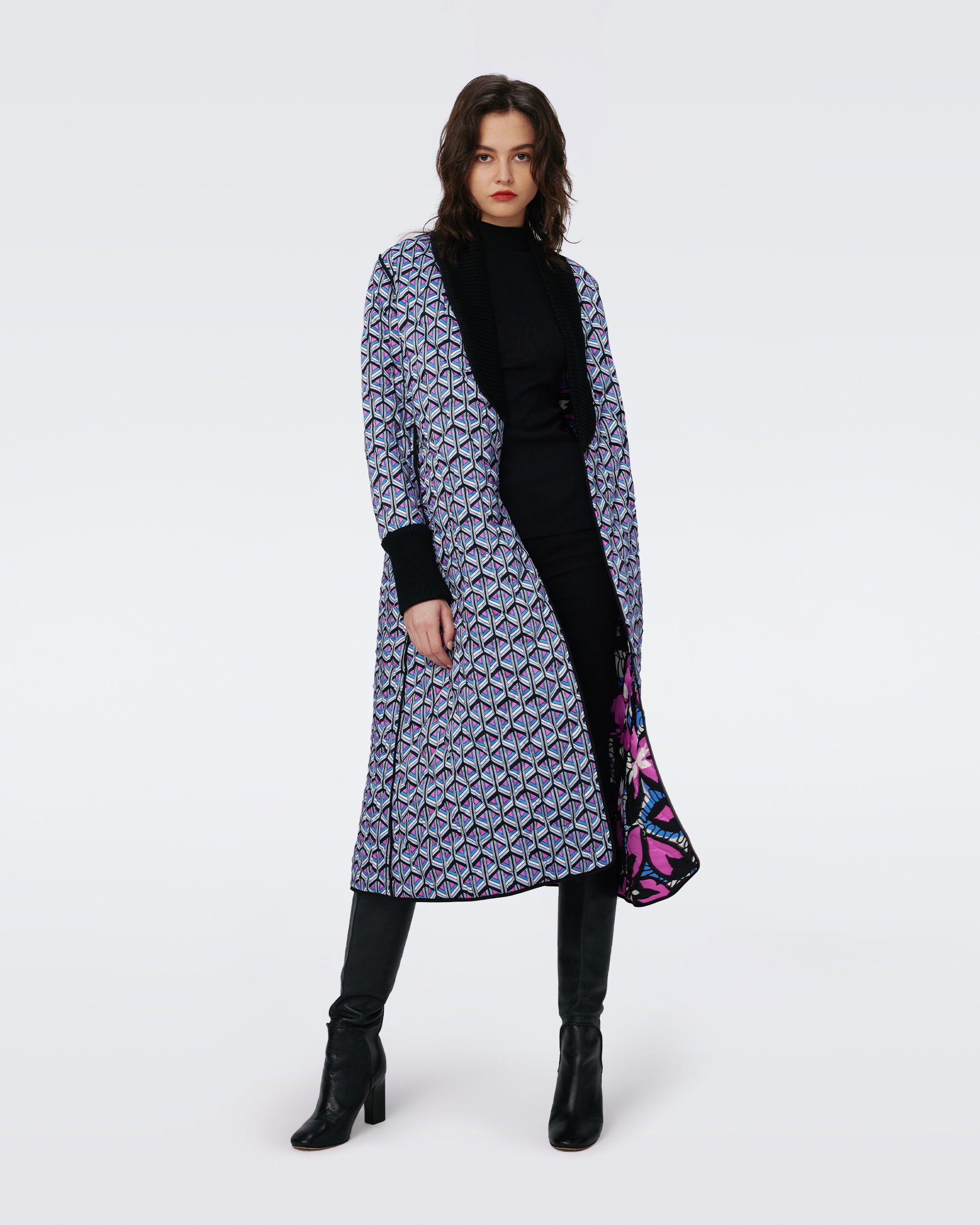 Loana Reversible Quilted Coat