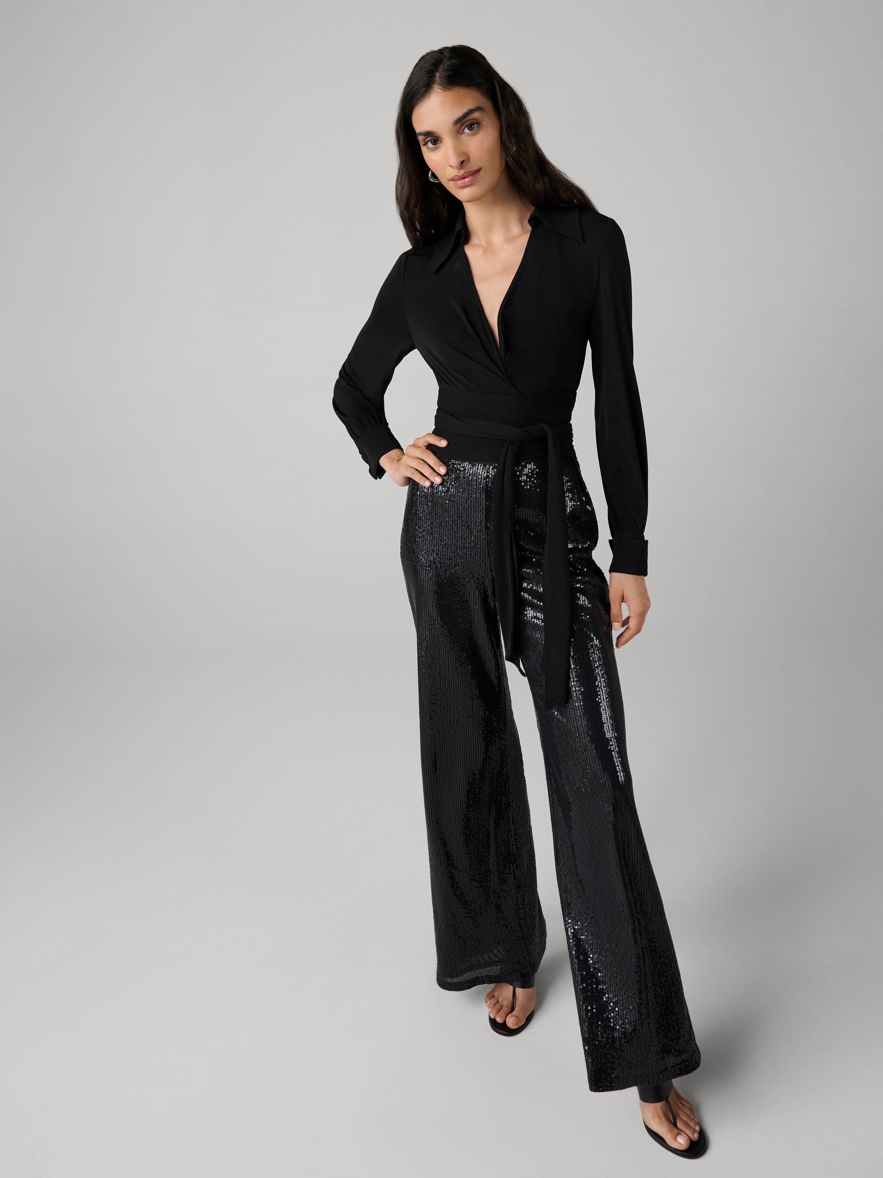 ADELINA SEQUIN PANTS