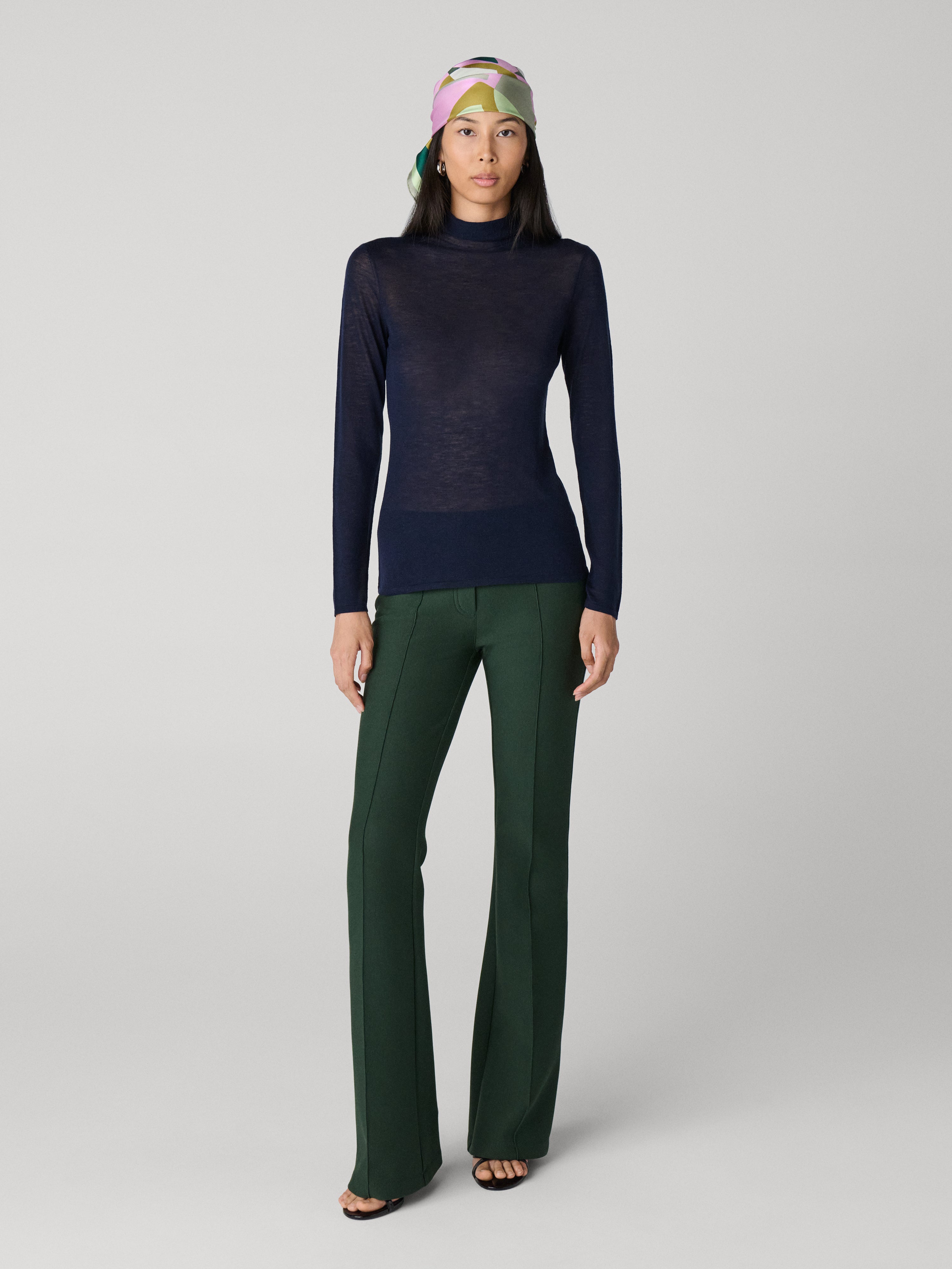 Poppy turtleneck Merino Navy