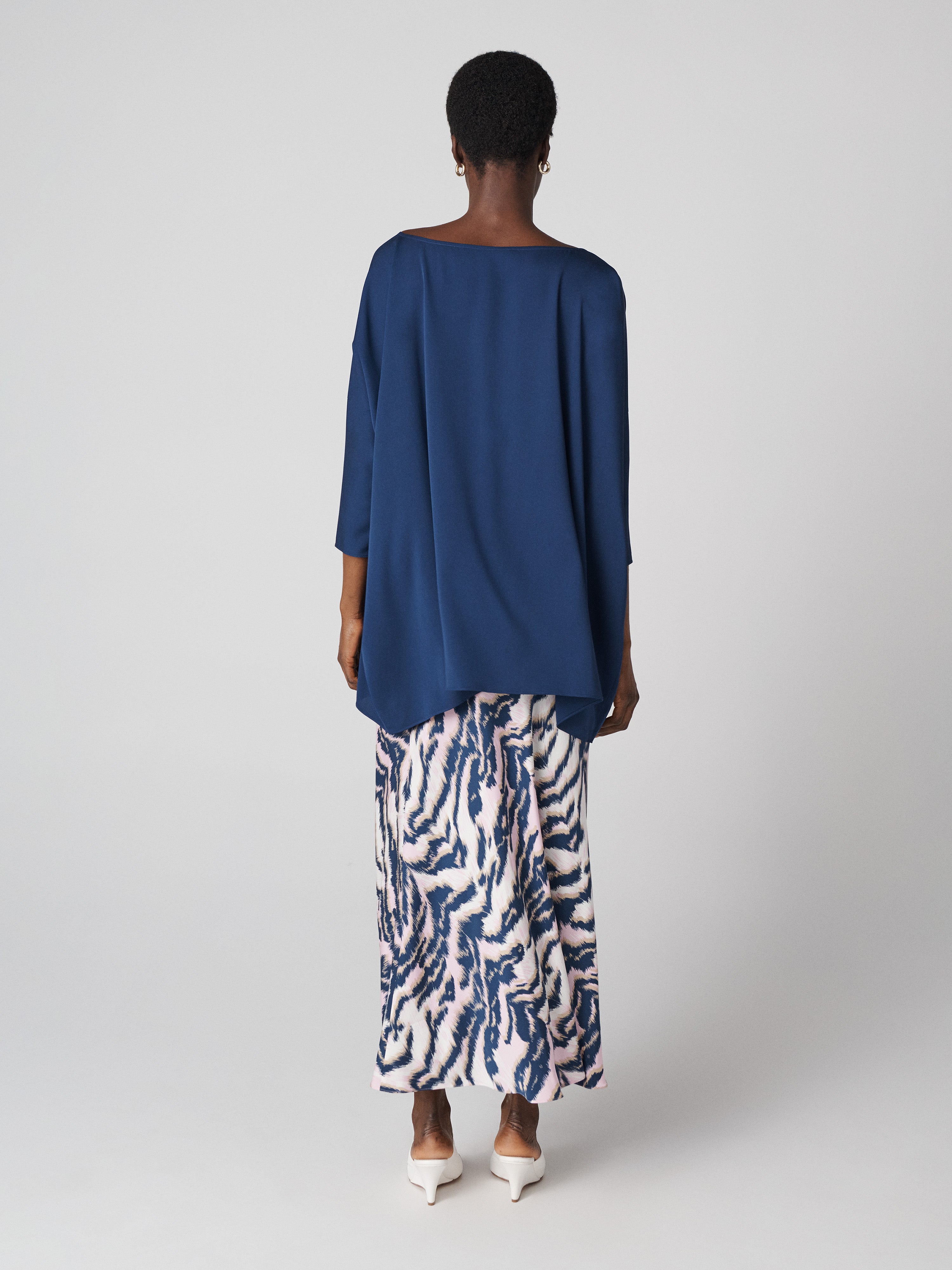 Diane Oversized  Silk Blouse