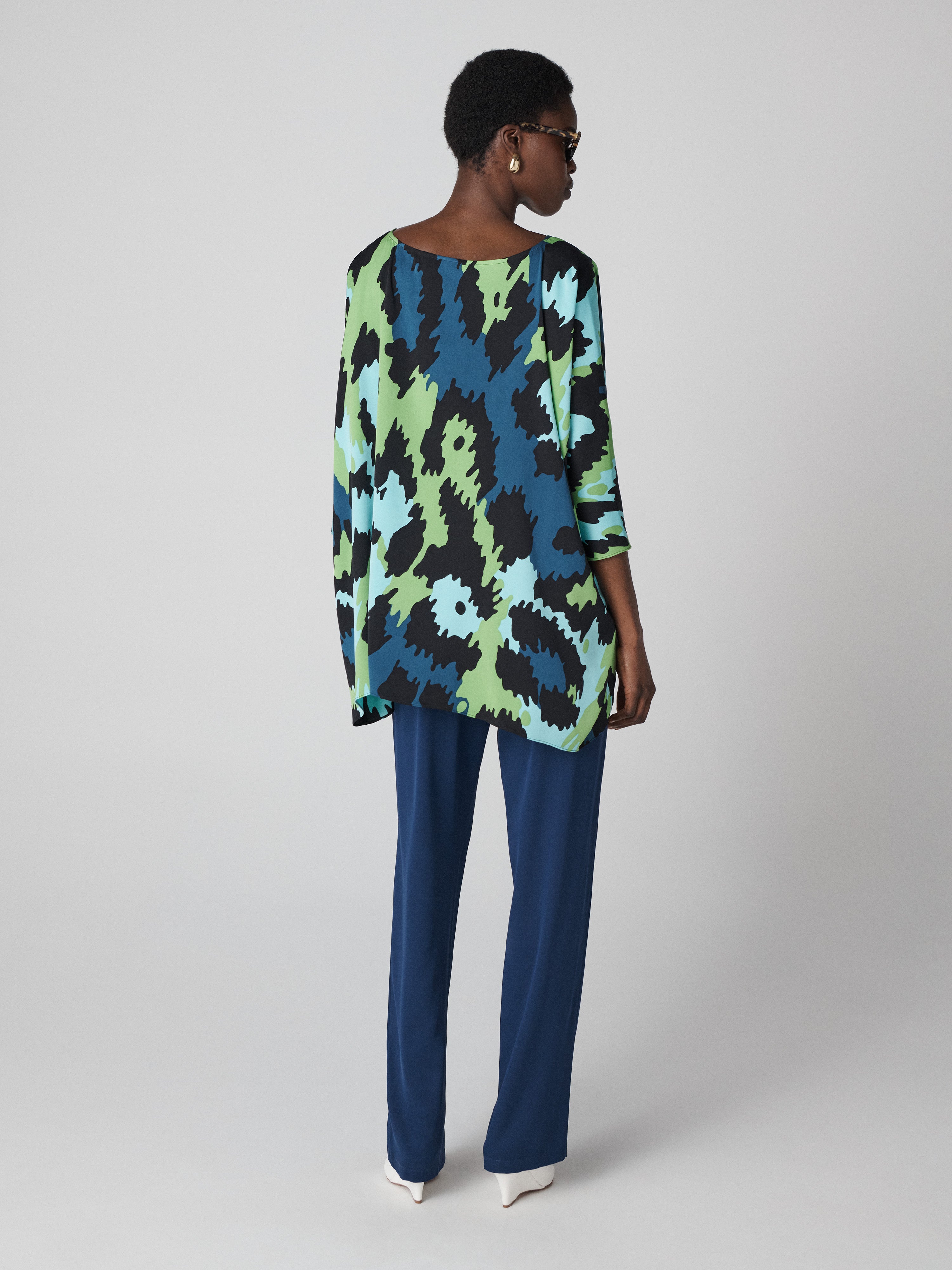 Diane Oversized  Silk Blouse