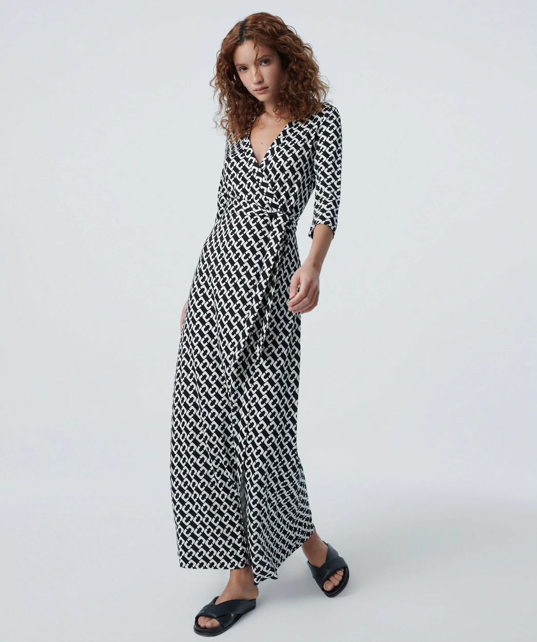 Abigail Silk Jersey Maxi Wrap Dress